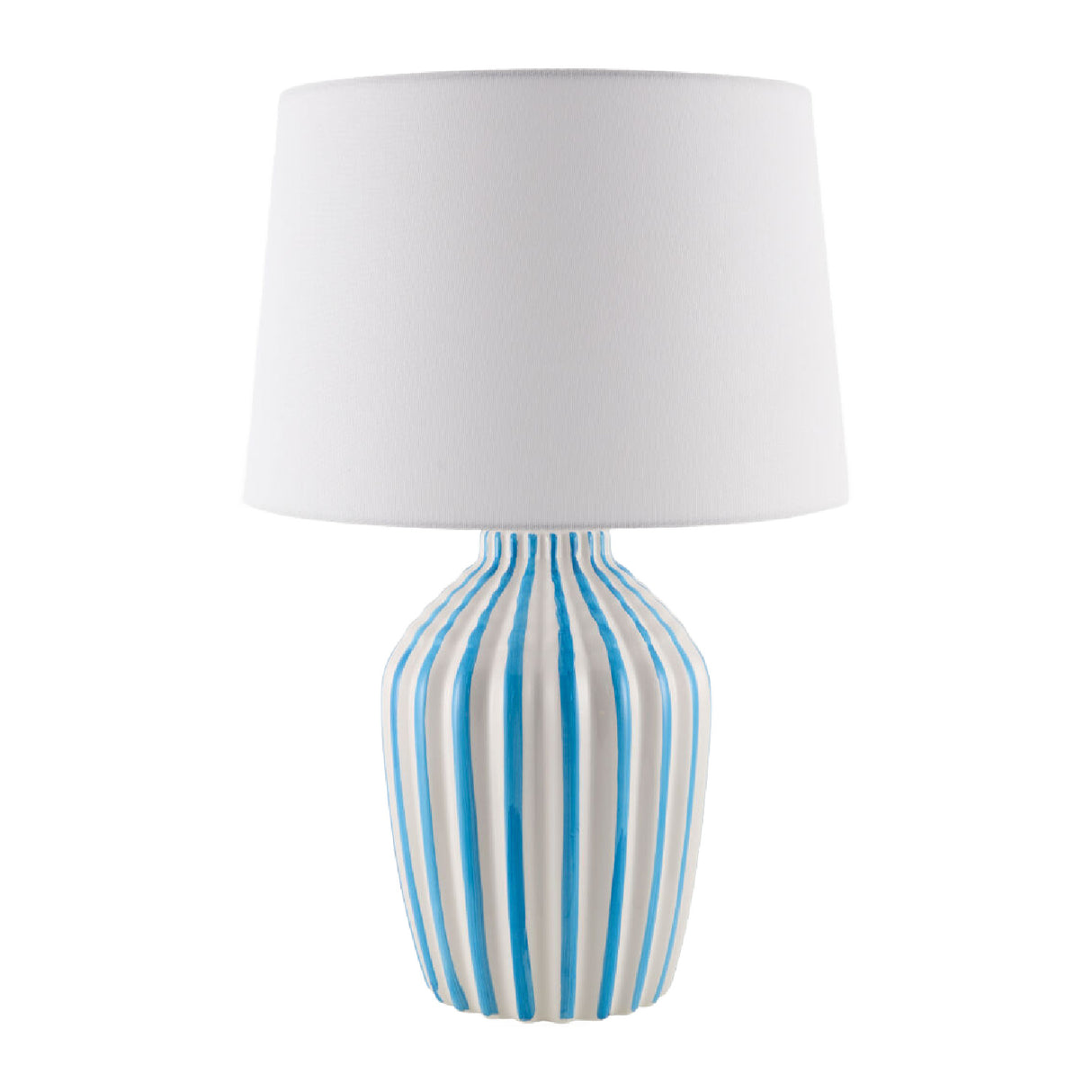 Modern European furniture - Lined Ceramic Accent Table Lamp - www.oroa.com | Oroa.com