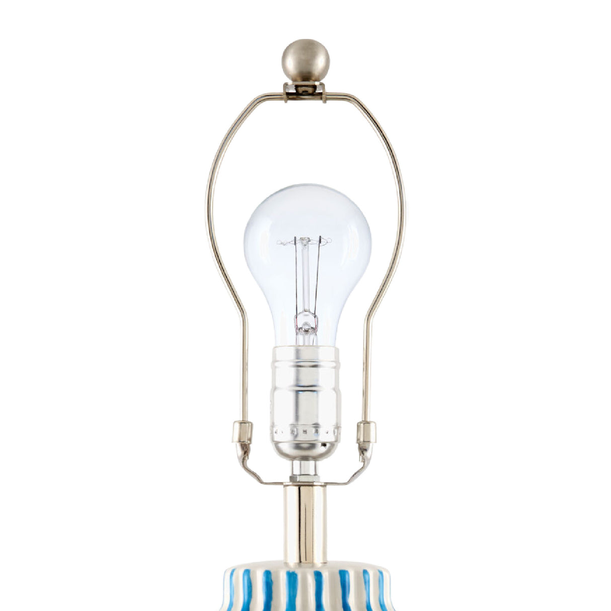 Modern European furniture - Lined Ceramic Accent Table Lamp - www.oroa.com | Oroa.com