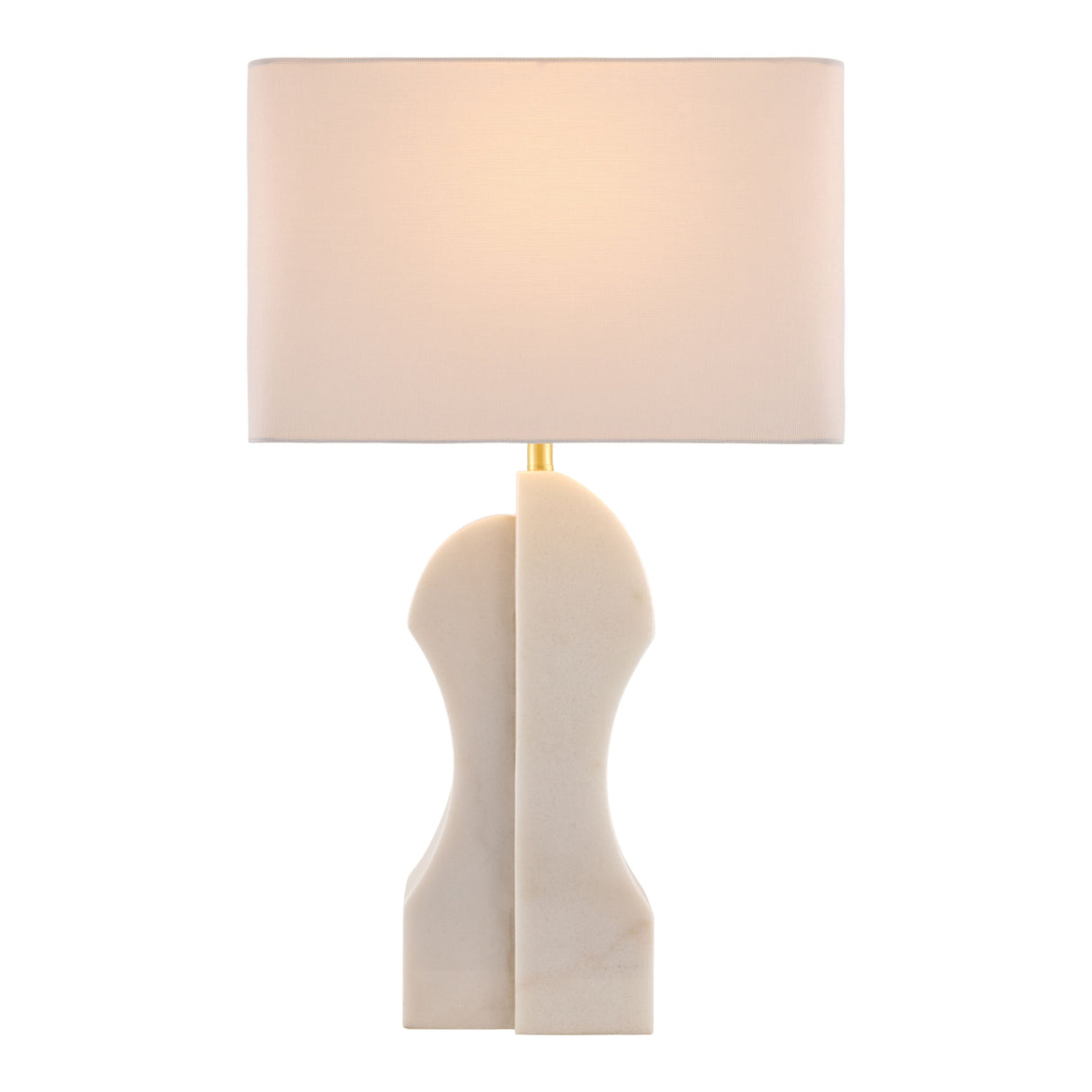 Modern European furniture - White Marble Accent Table Lamp - www.oroa.com | Oroa.com