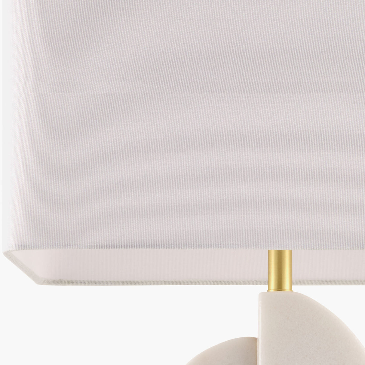Modern European furniture - White Marble Accent Table Lamp - www.oroa.com | Oroa.com
