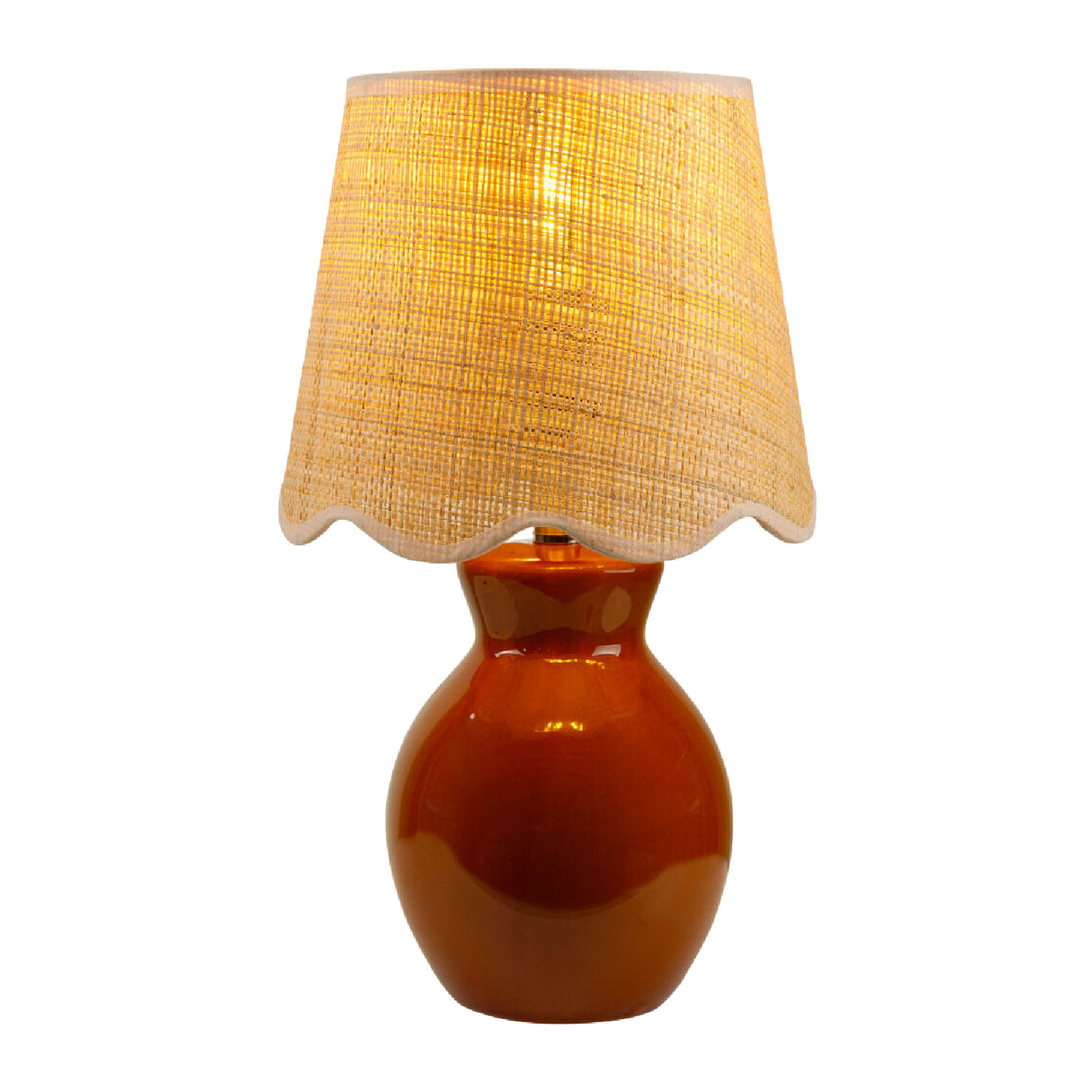 Modern European furniture - Scalloped Edge Accent Table Lamp - www.oroa.com | Oroa.com