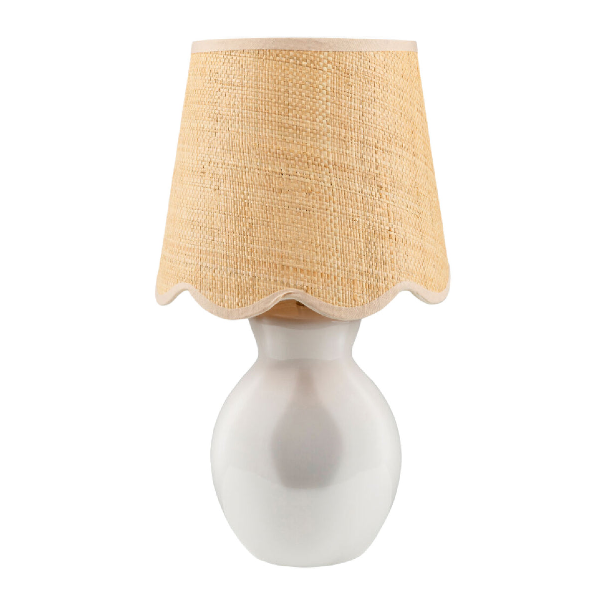 Modern European furniture - Scalloped Edge Accent Table Lamp - www.oroa.com | Oroa.com
