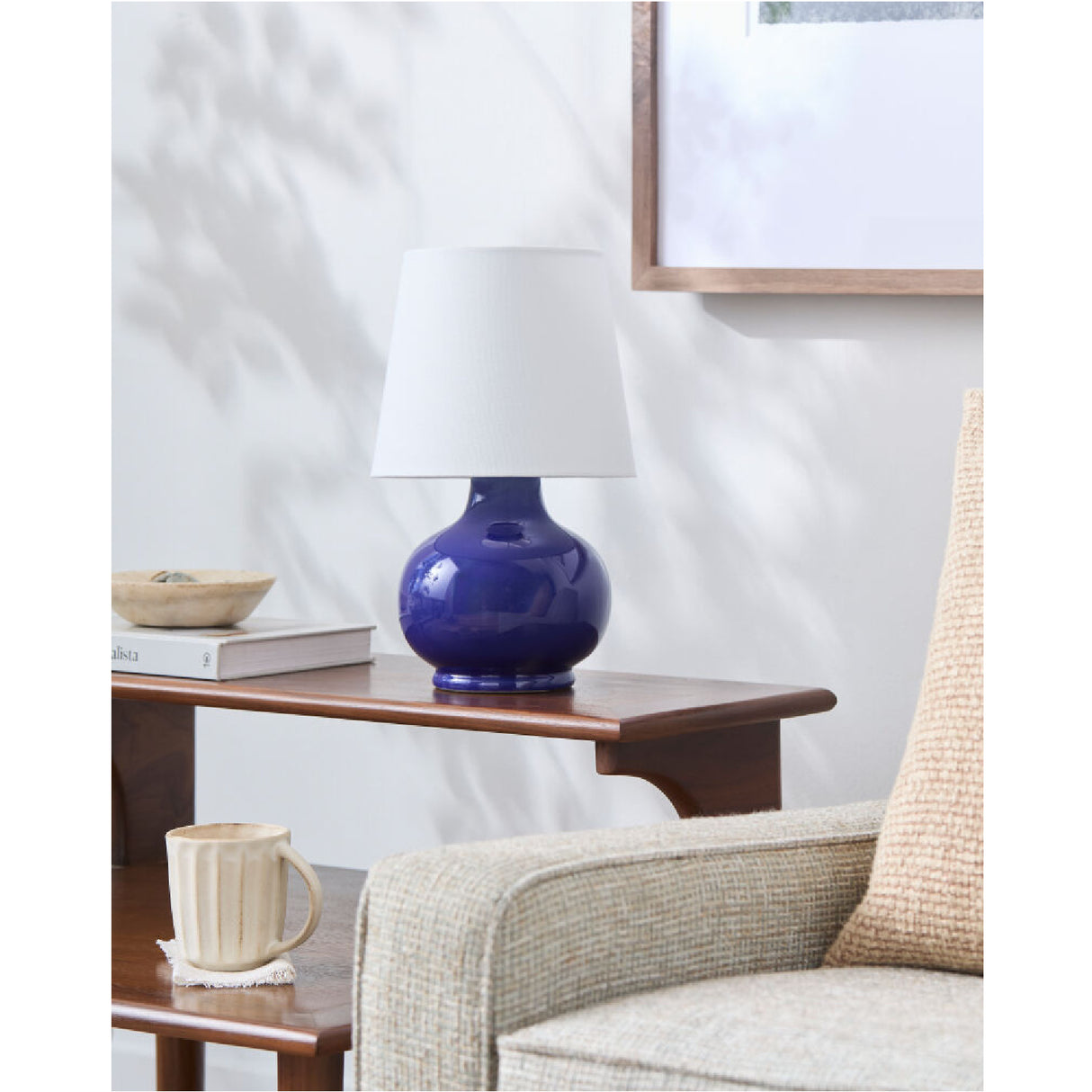 Modern European furniture - Raffia Shade Ceramic Table Lamp - www.oroa.com | Oroa.com