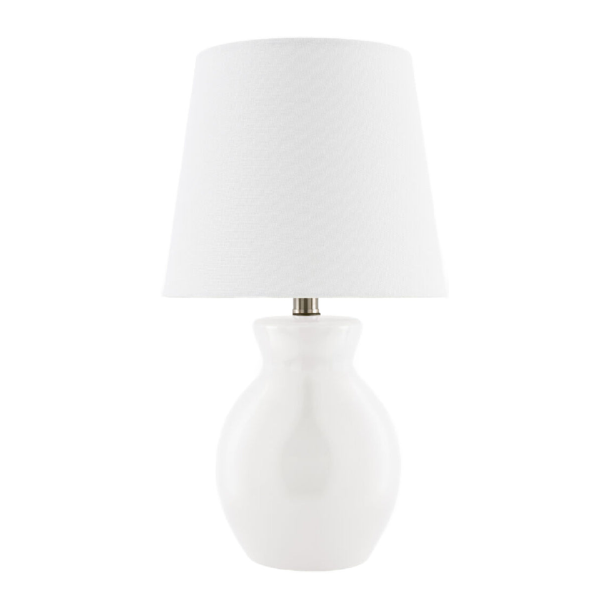 Modern European furniture - White Cotton Ceramic Table Lamp - www.oroa.com | Oroa.com