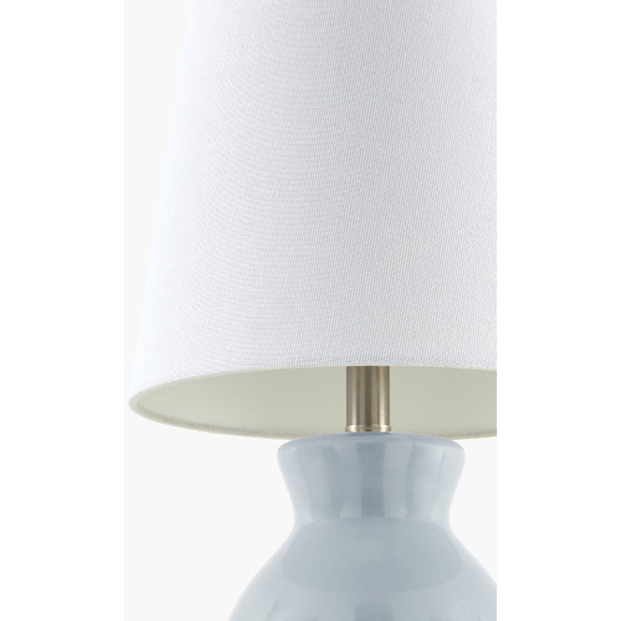 Modern European furniture - White Cotton Ceramic Table Lamp - www.oroa.com | Oroa.com