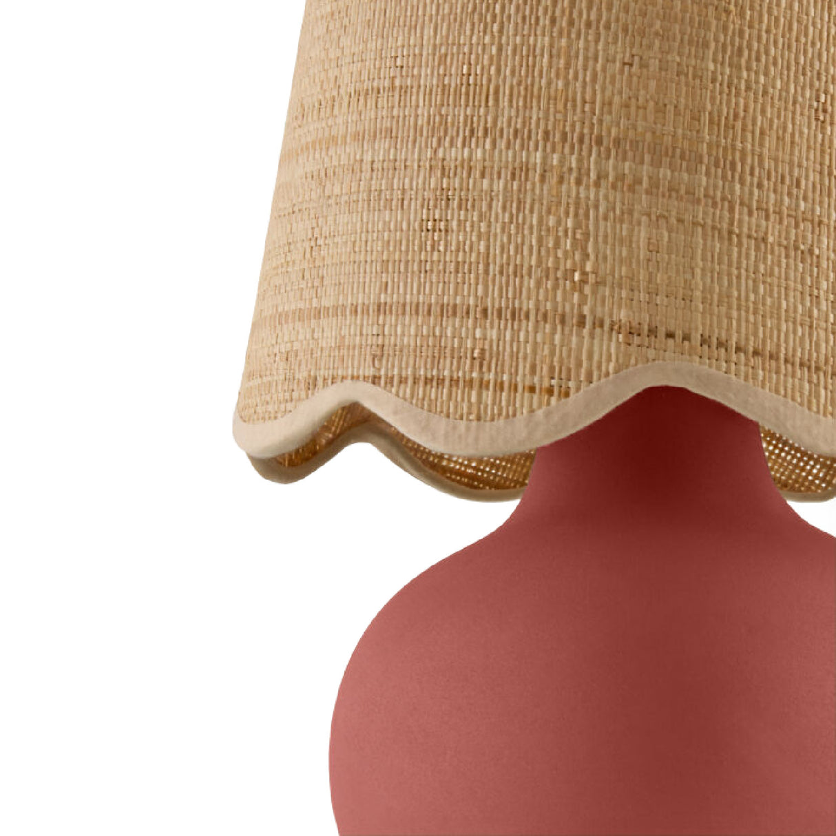 Modern European furniture - Beige Raffia Accent Table Lamp - www.oroa.com | Oroa.com