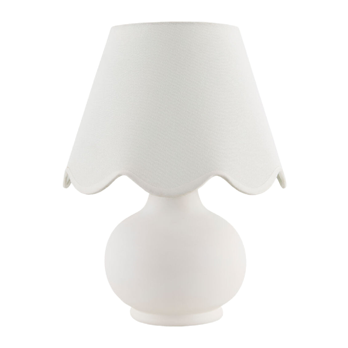 Modern European furniture - Scalloped Raffia Accent Table Lamp - www.oroa.com | Oroa.com