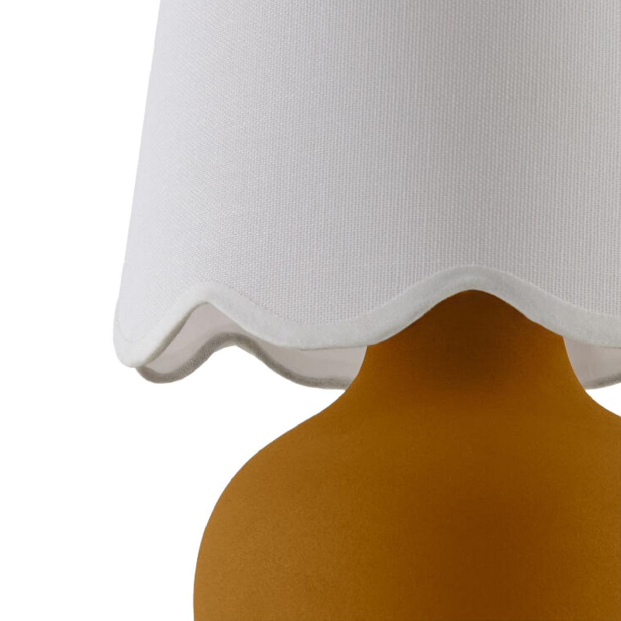 Modern European furniture - Scalloped Raffia Accent Table Lamp - www.oroa.com | Oroa.com