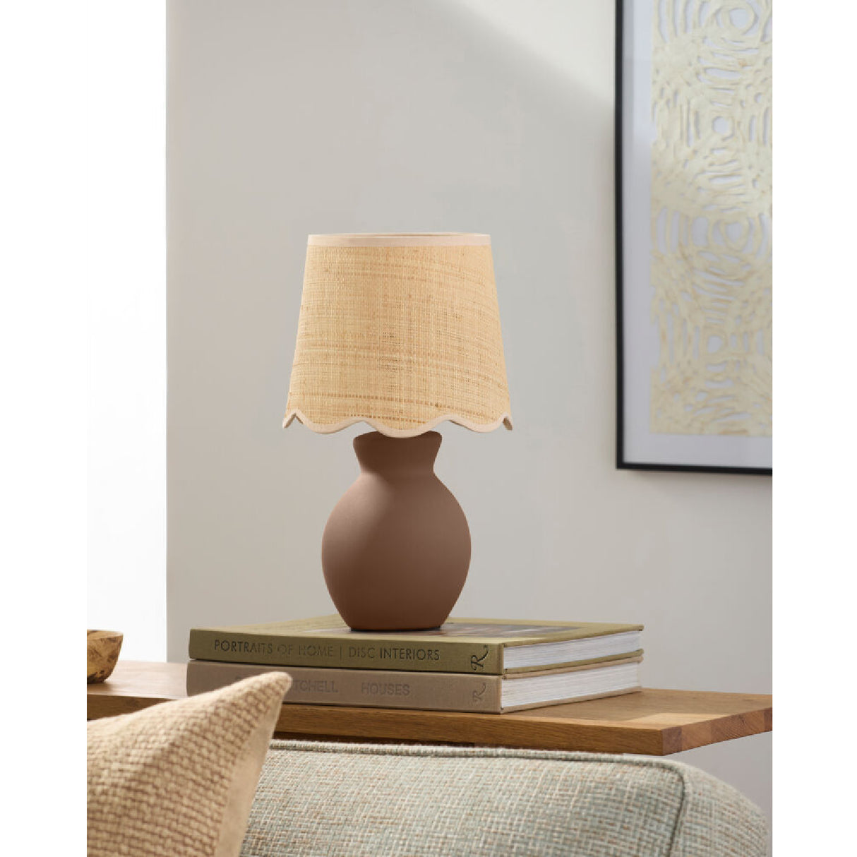 Modern European furniture - Scalloped Edge Accent Table Lamp - www.oroa.com | Oroa.com