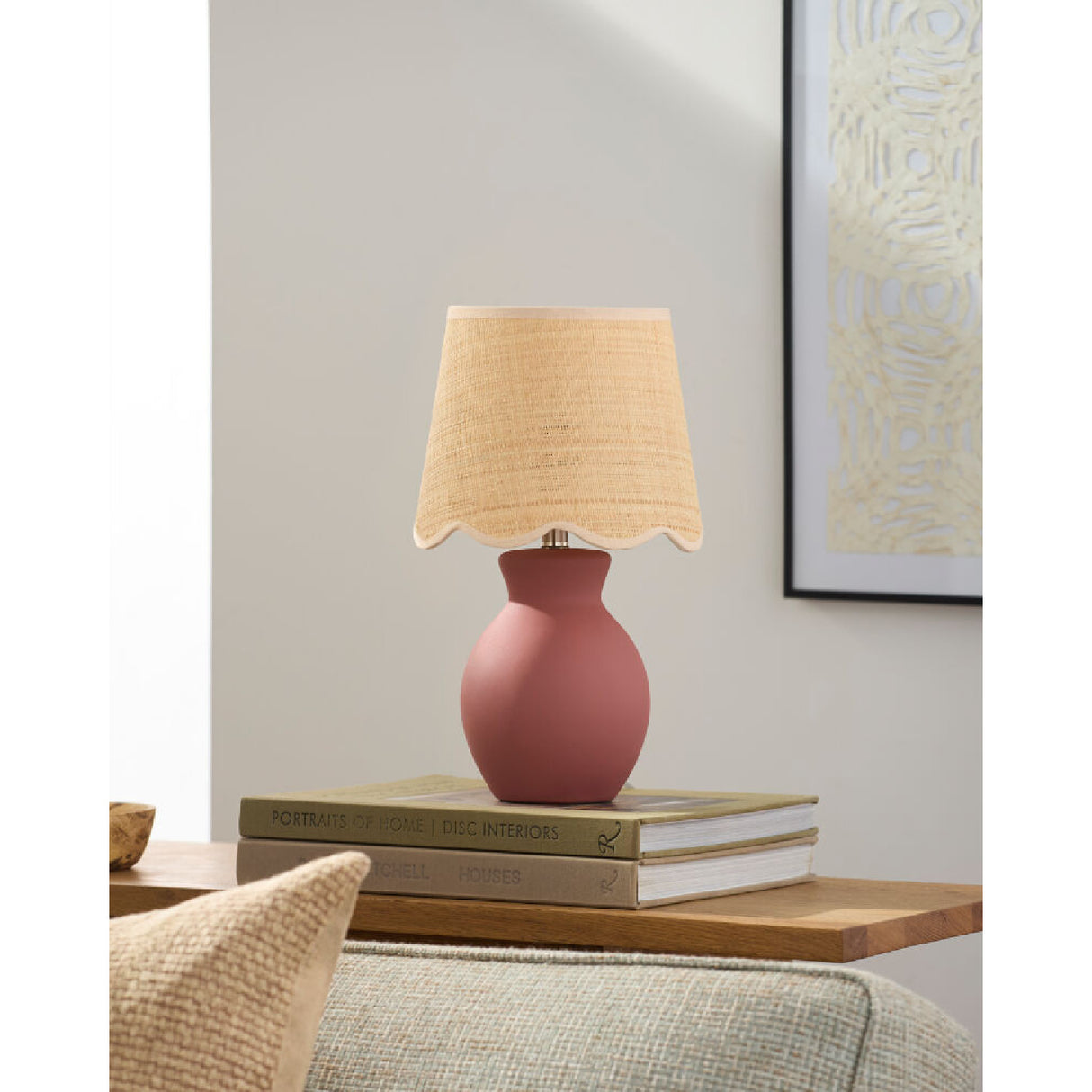 Modern European furniture - Scalloped Edge Accent Table Lamp - www.oroa.com | Oroa.com