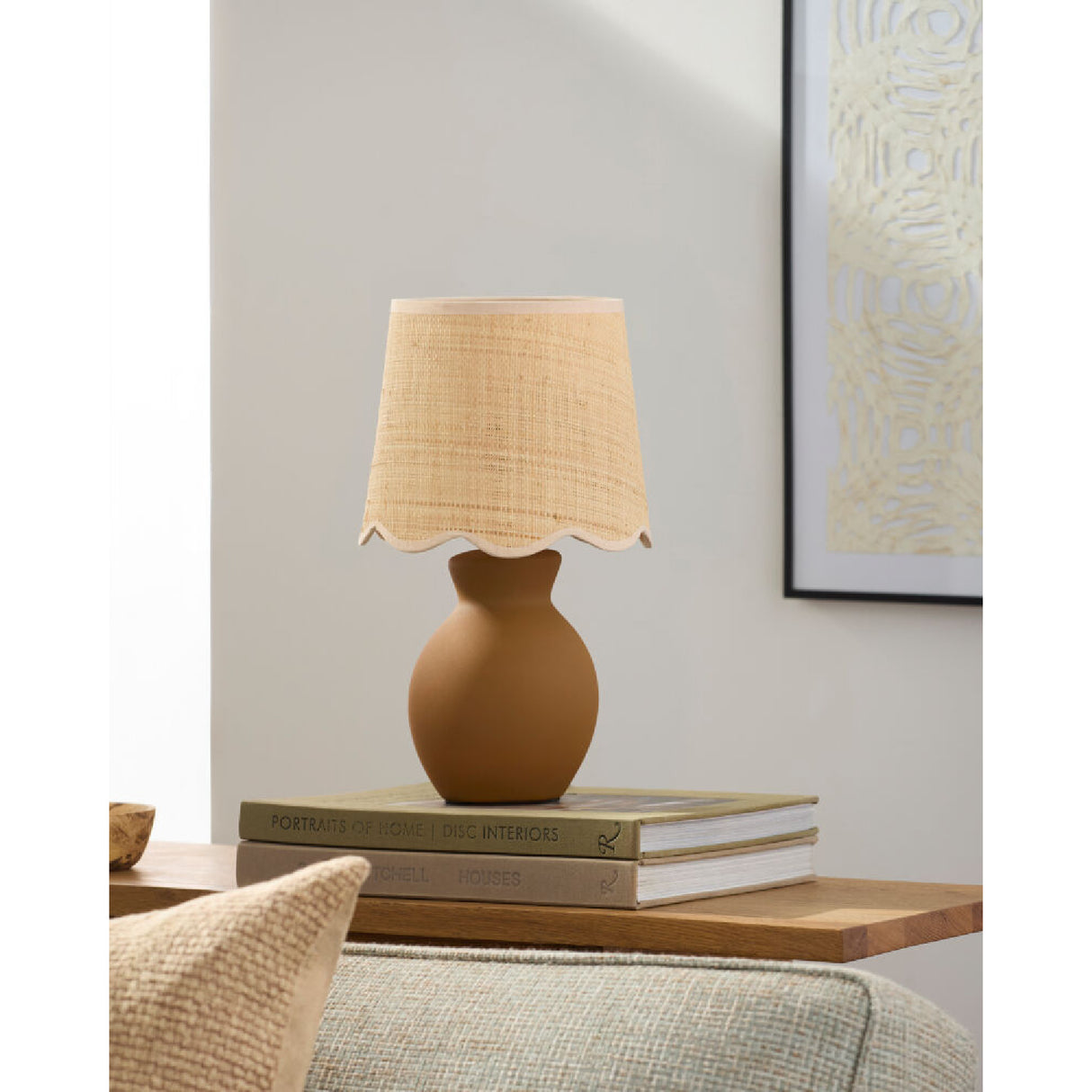 Modern European furniture - Scalloped Edge Accent Table Lamp - www.oroa.com | Oroa.com