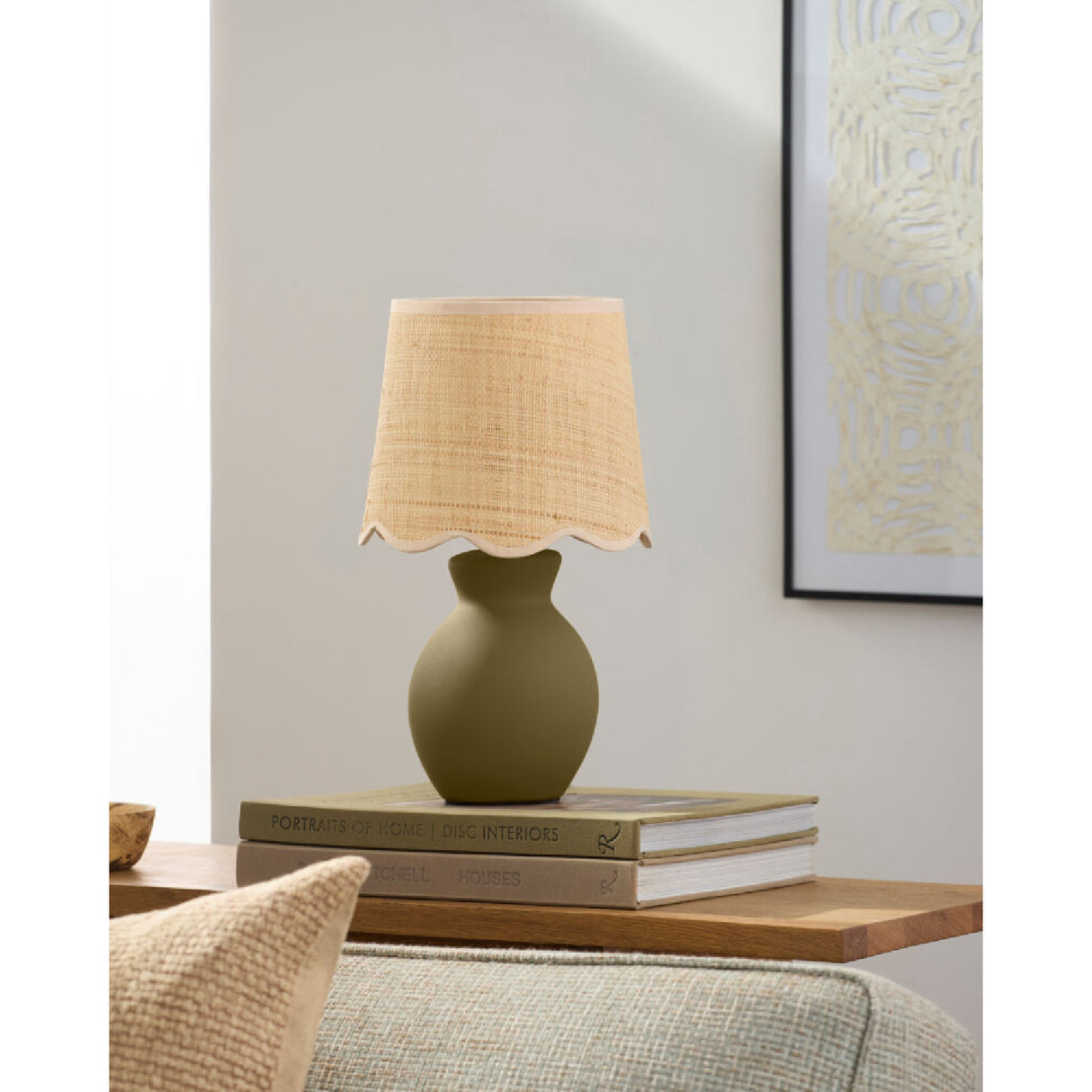 Modern European furniture - Scalloped Edge Accent Table Lamp - www.oroa.com | Oroa.com