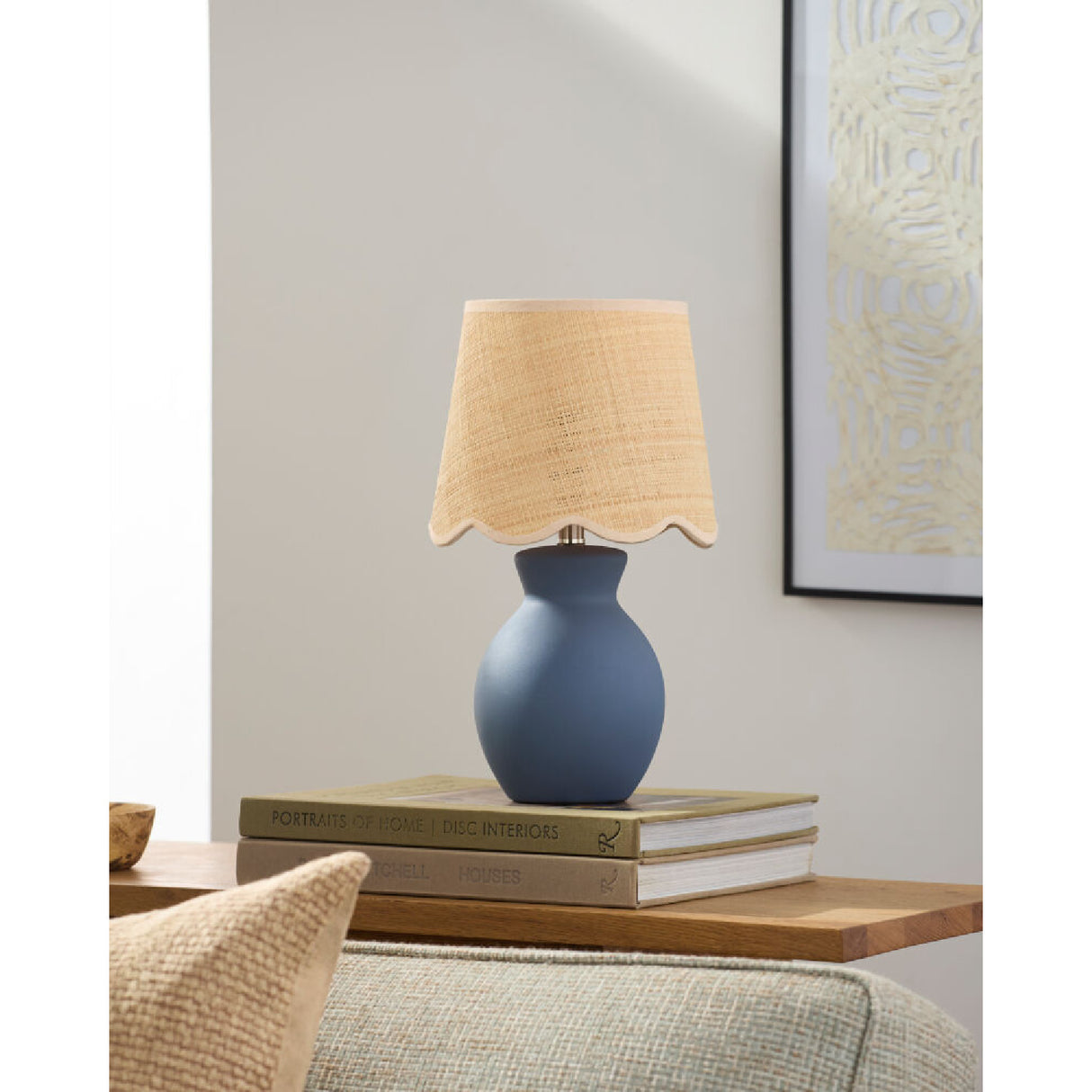 Modern European furniture - Scalloped Edge Accent Table Lamp - www.oroa.com | Oroa.com