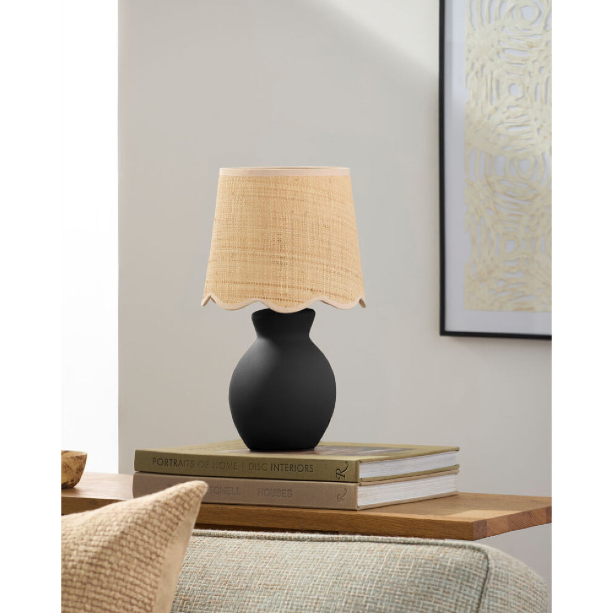 Modern European furniture - Scalloped Edge Accent Table Lamp - www.oroa.com | Oroa.com