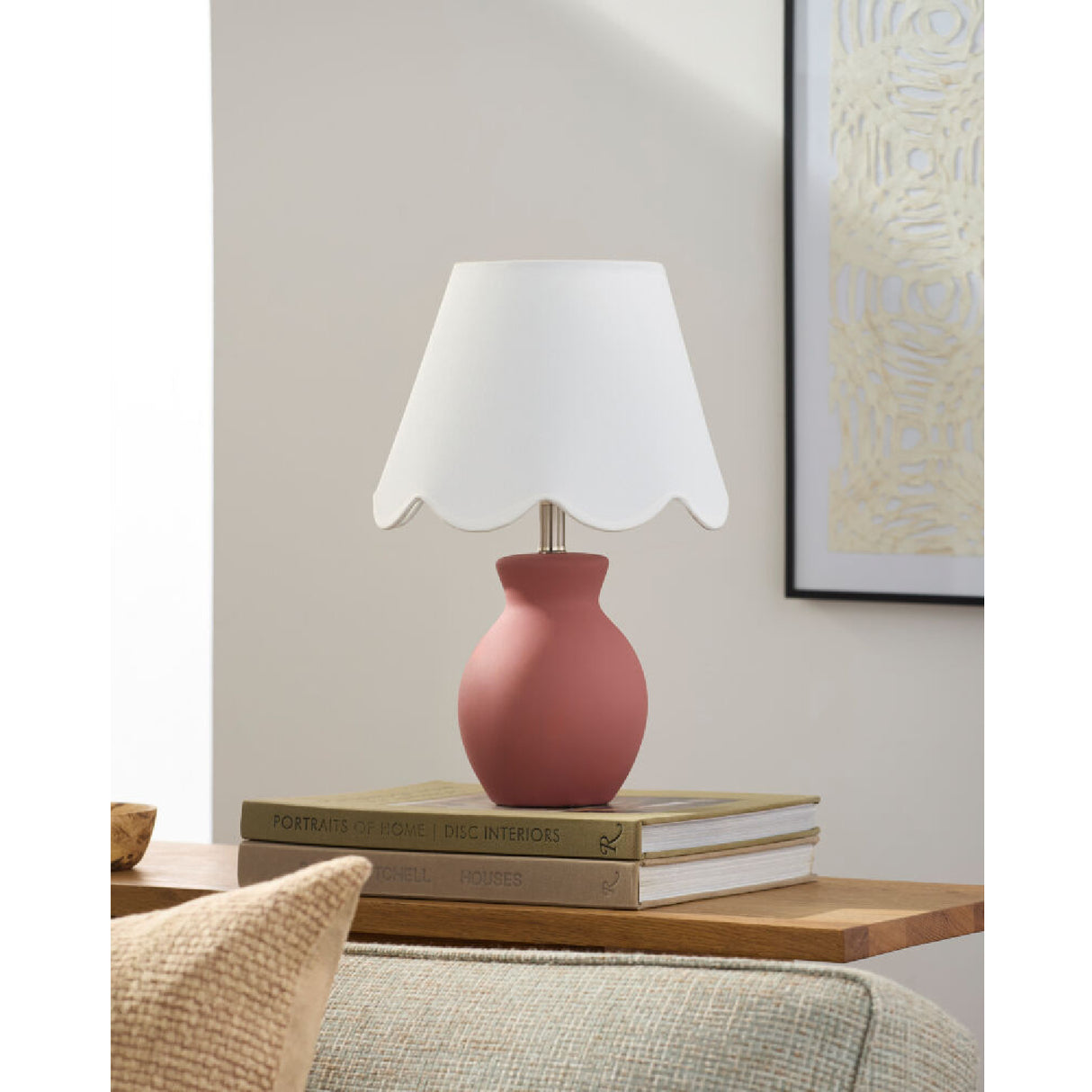 Modern European furniture - Scalloped Edge Accent Table Lamp - www.oroa.com | Oroa.com