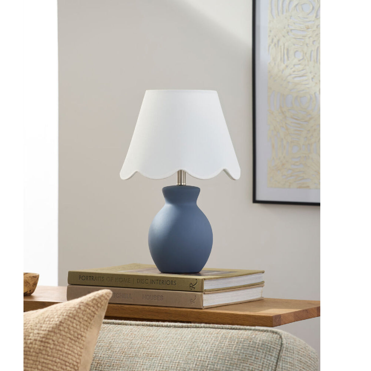 Modern European furniture - Scalloped Edge Accent Table Lamp - www.oroa.com | Oroa.com