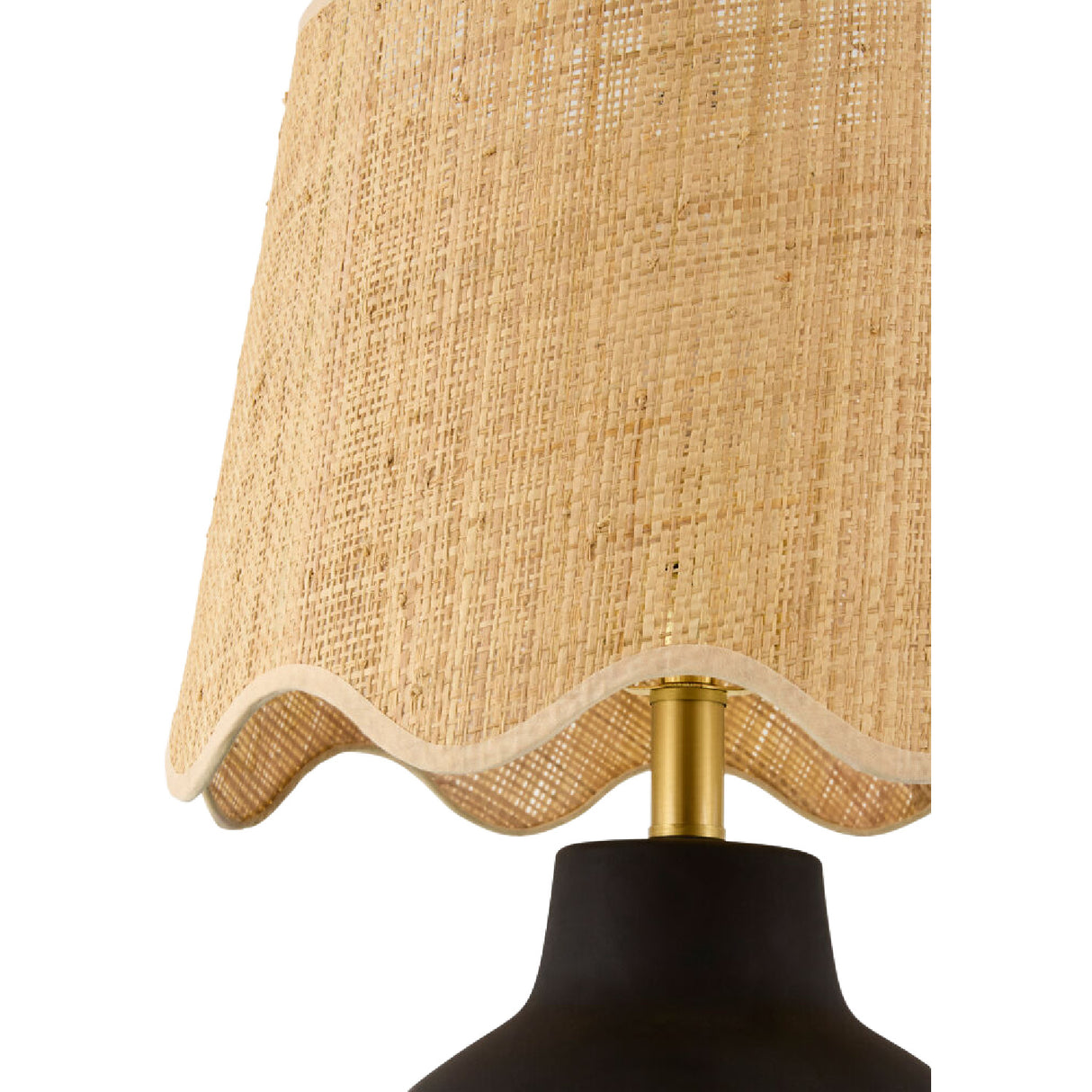 Modern European furniture - Wavy Linen Ceramic Table Lamp - www.oroa.com | Oroa.com