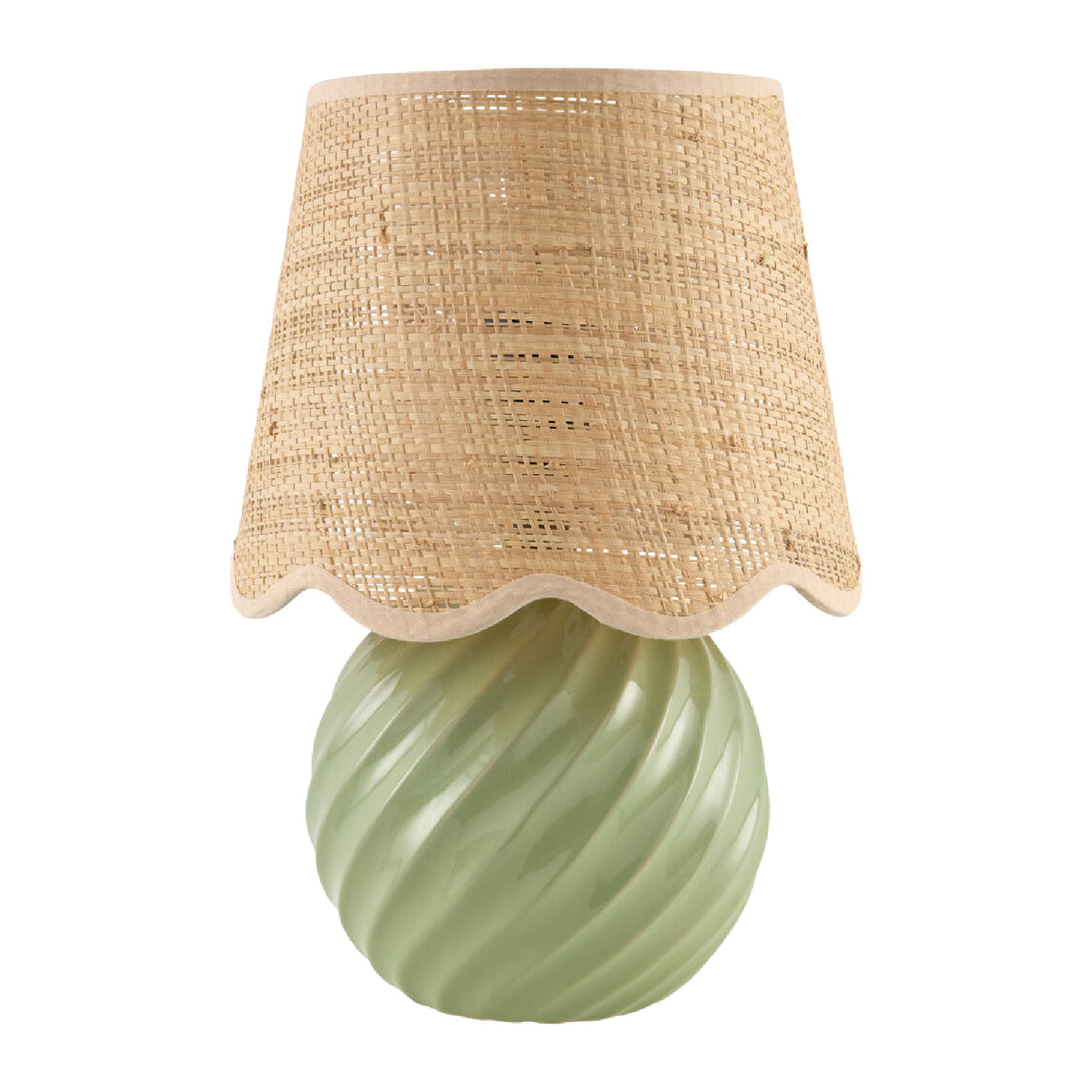 Modern European furniture - Round Glazed Ceramic Table Lamp - www.oroa.com | Oroa.com