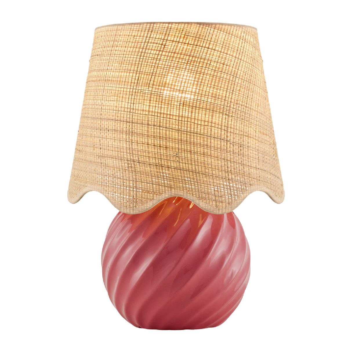 Modern European furniture - Round Glazed Ceramic Table Lamp - www.oroa.com | Oroa.com
