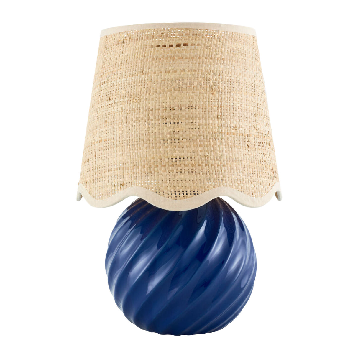 Modern European furniture - Round Glazed Ceramic Table Lamp - www.oroa.com | Oroa.com