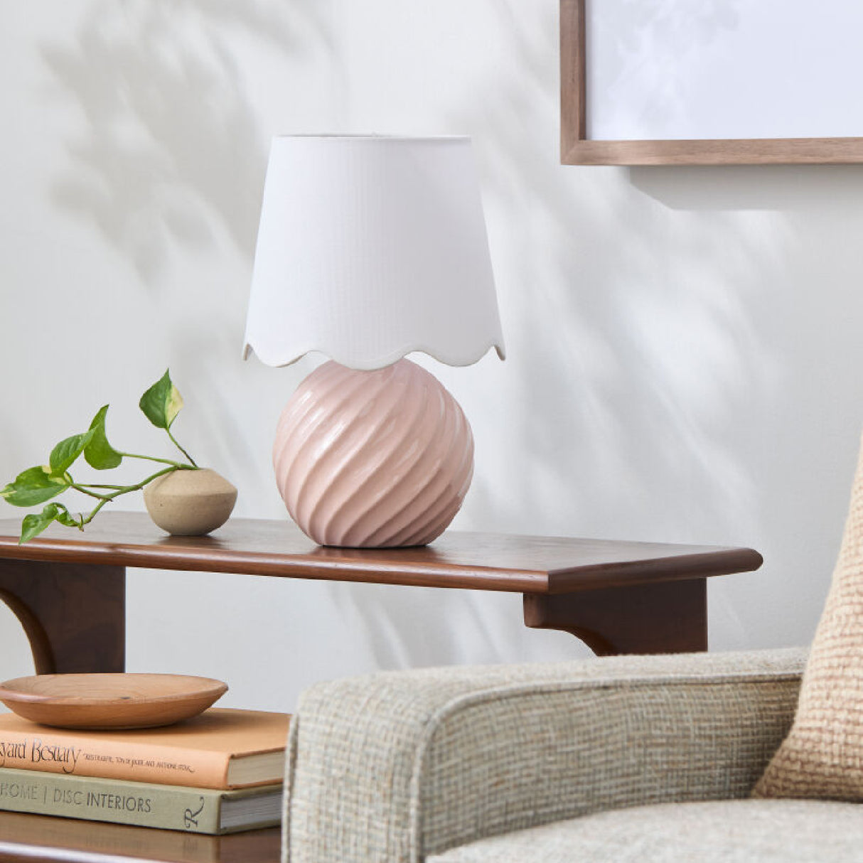 Modern European furniture - Round Glazed Ceramic Table Lamp - www.oroa.com | Oroa.com