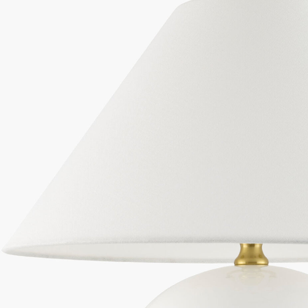 Modern European furniture - White Empire Fabric Table Lamp - www.oroa.com | Oroa.com