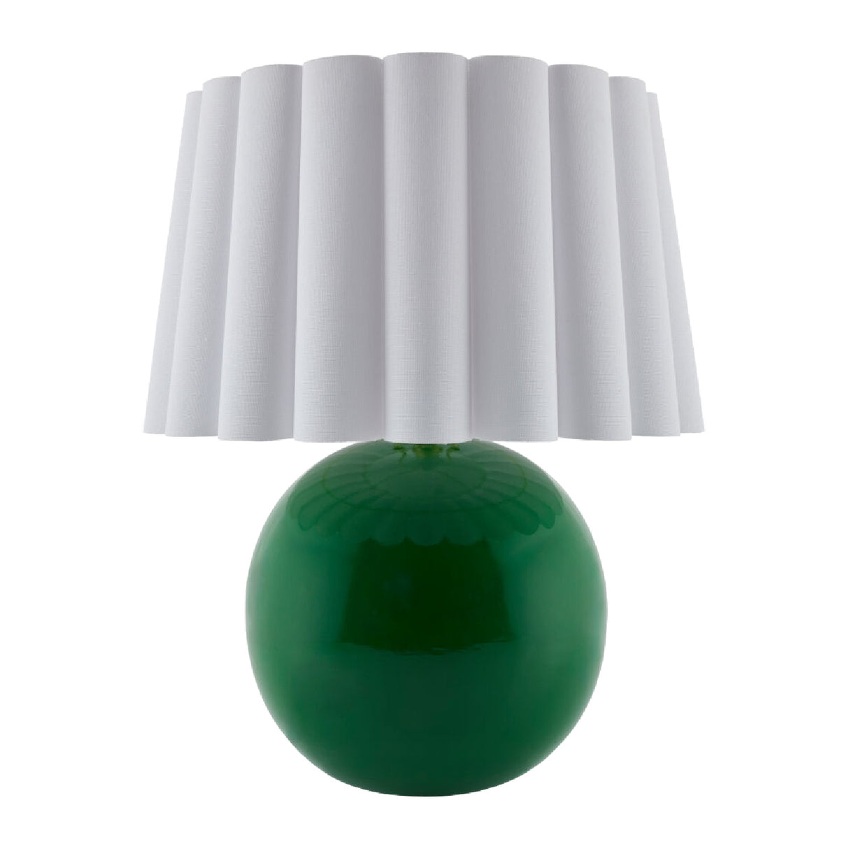 Modern European furniture - Scalloped White Fabric Table Lamp - www.oroa.com | Oroa.com