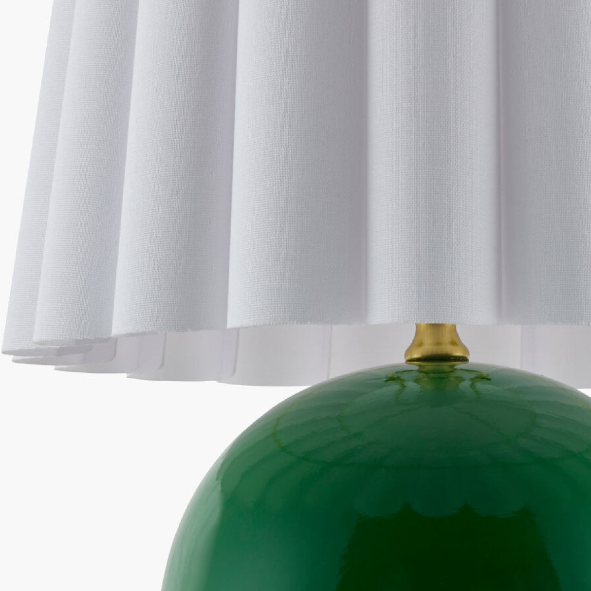 Modern European furniture - Scalloped White Fabric Table Lamp - www.oroa.com | Oroa.com