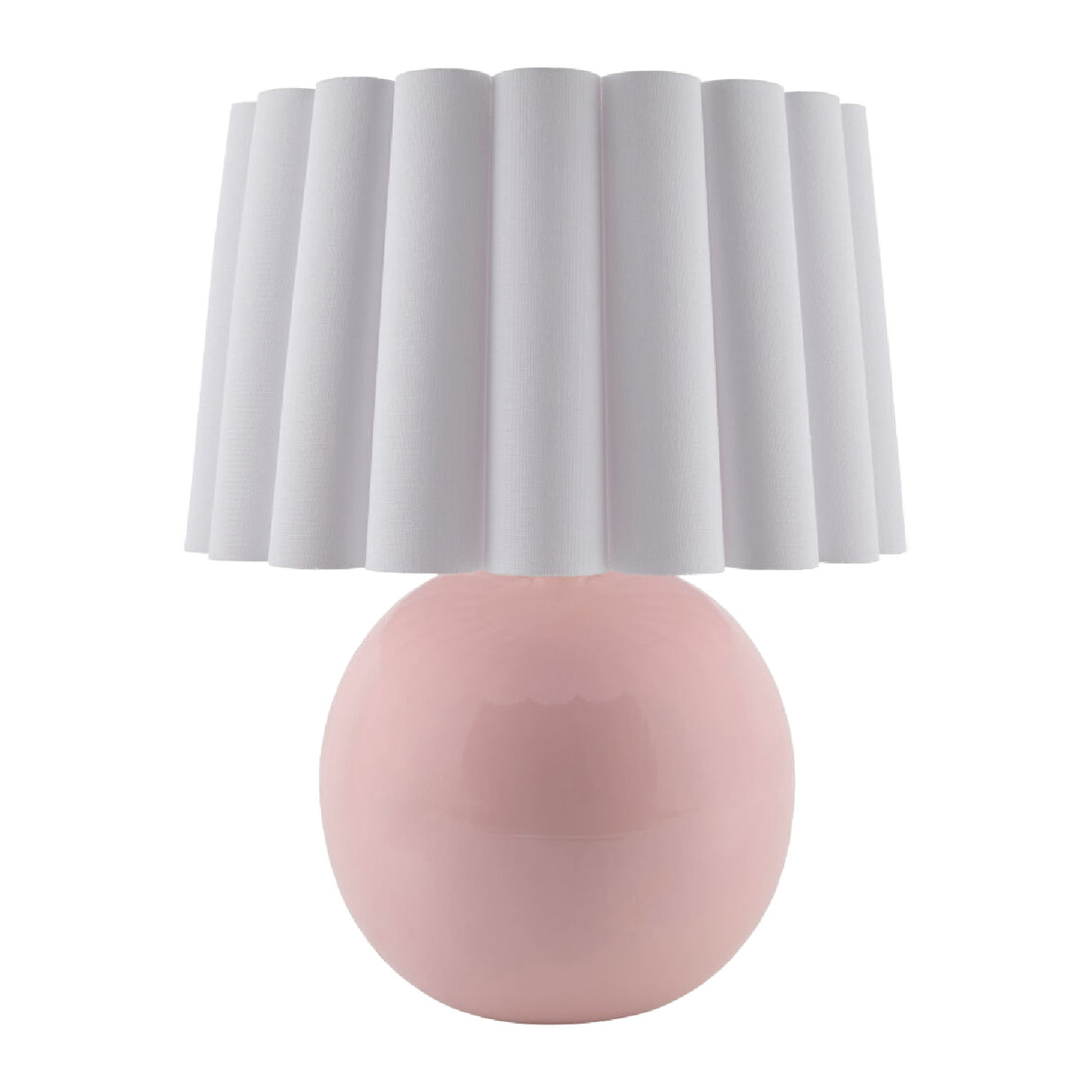 Modern European furniture - Scalloped White Fabric Table Lamp - www.oroa.com | Oroa.com