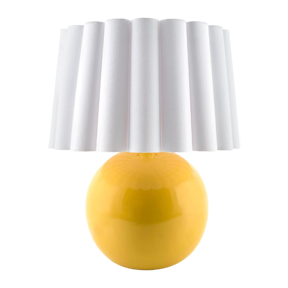 Modern European furniture - Scalloped White Fabric Table Lamp - www.oroa.com | Oroa.com