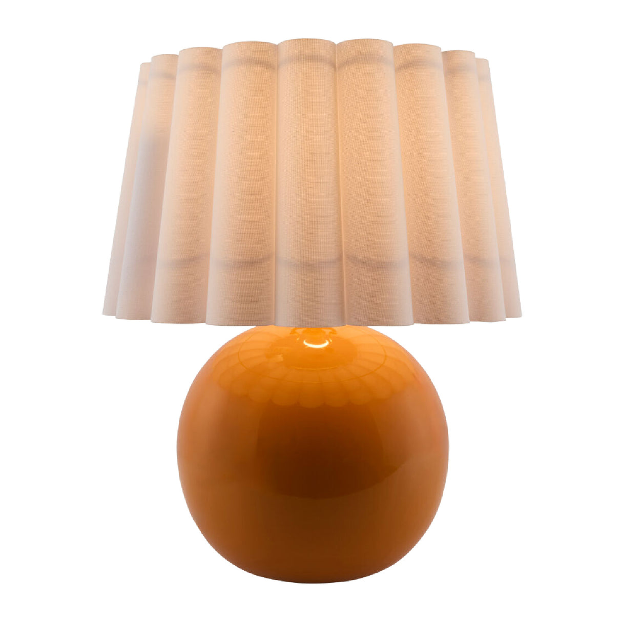Modern European furniture - Scalloped White Fabric Table Lamp - www.oroa.com | Oroa.com