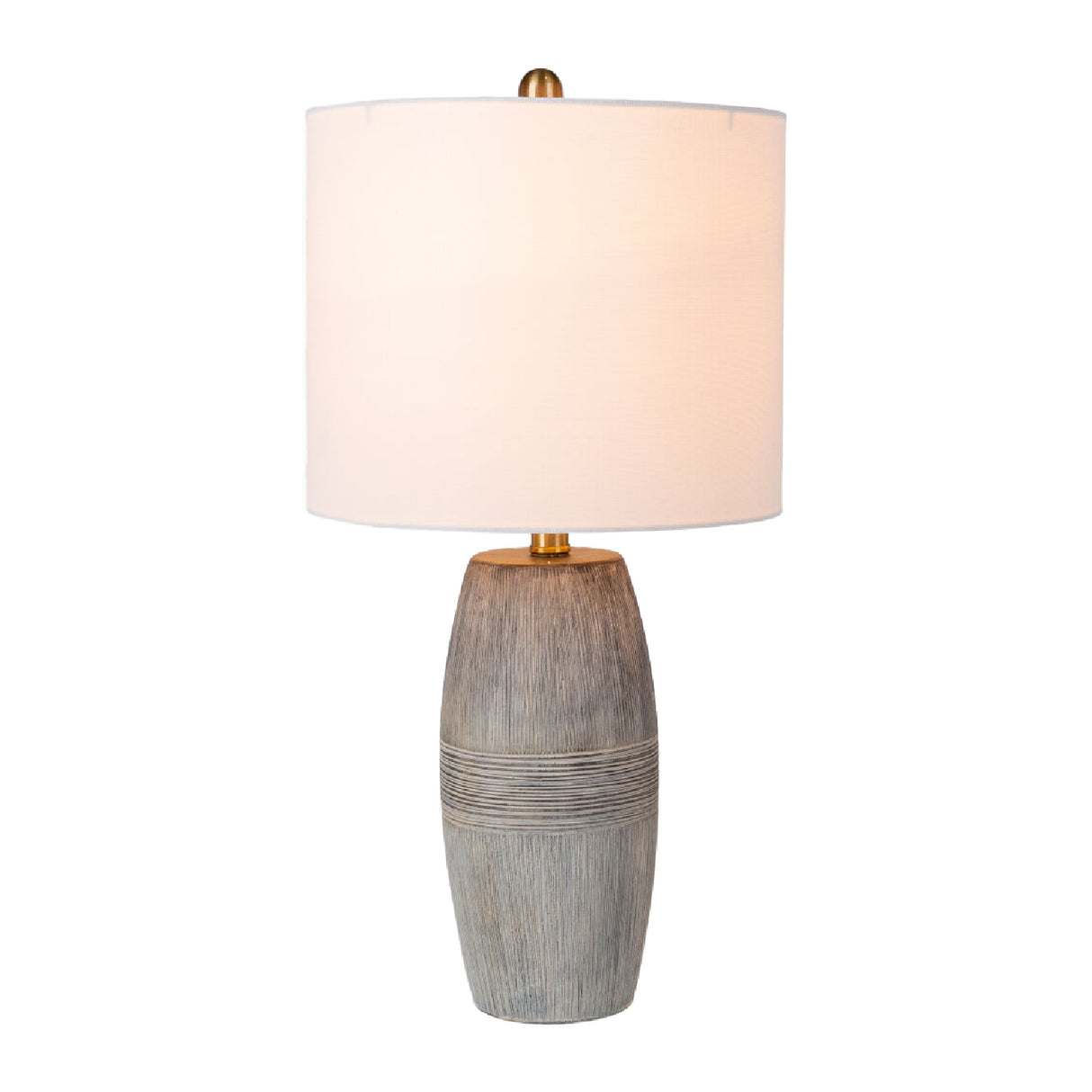 Modern European furniture - Glazed Gray Ceramic Table Lamp - www.oroa.com | Oroa.com