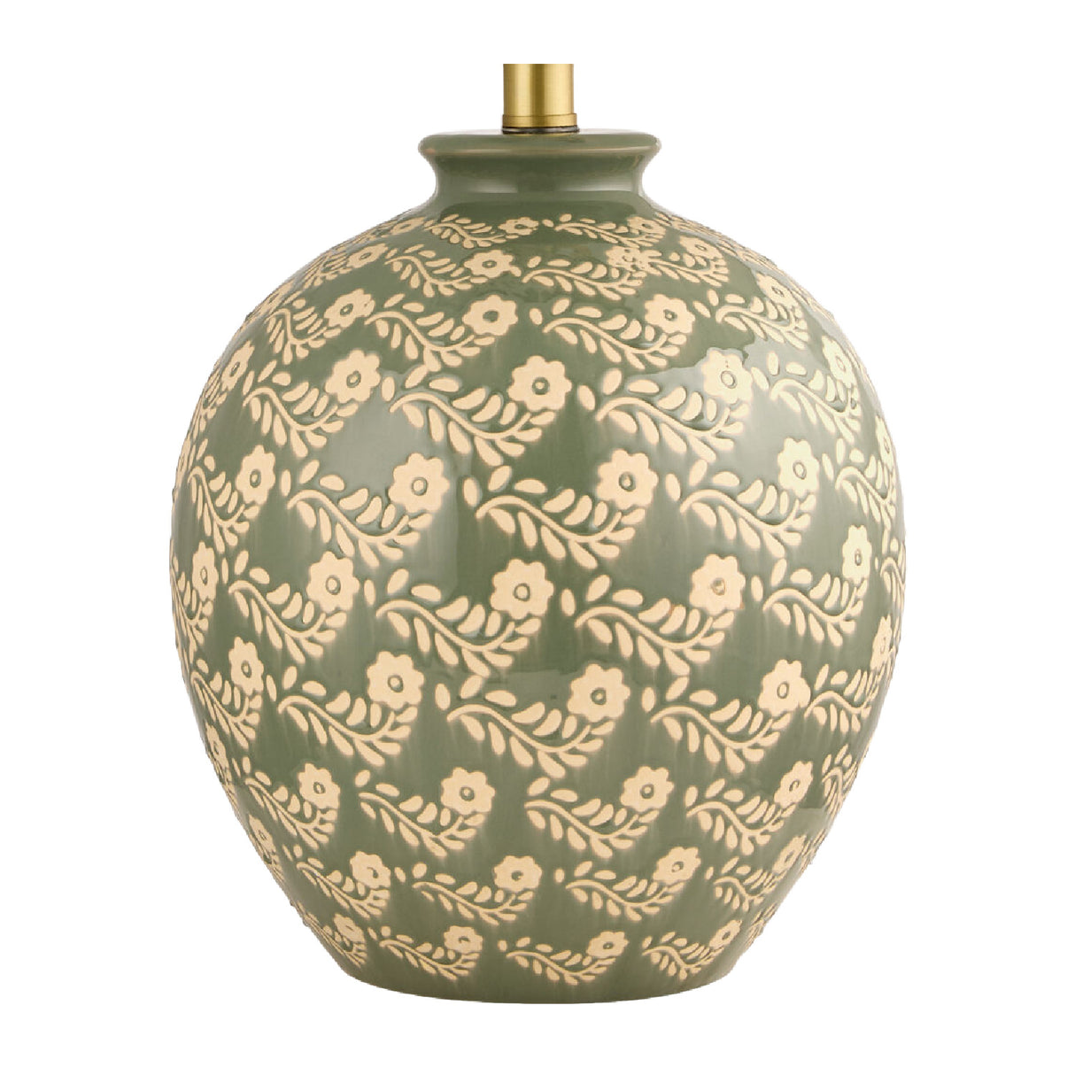 Modern European furniture - Green Ceramics Floral Table Lamp - www.oroa.com | Oroa.com