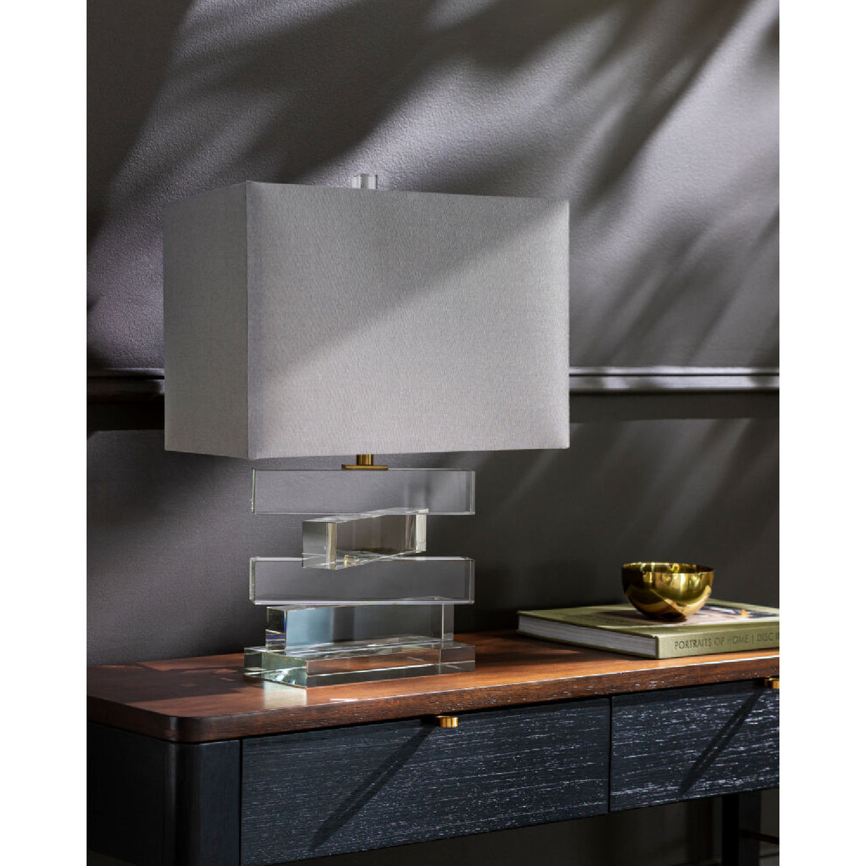 Modern European furniture - Clear Crystal Accent Table Lamp - www.oroa.com | Oroa.com
