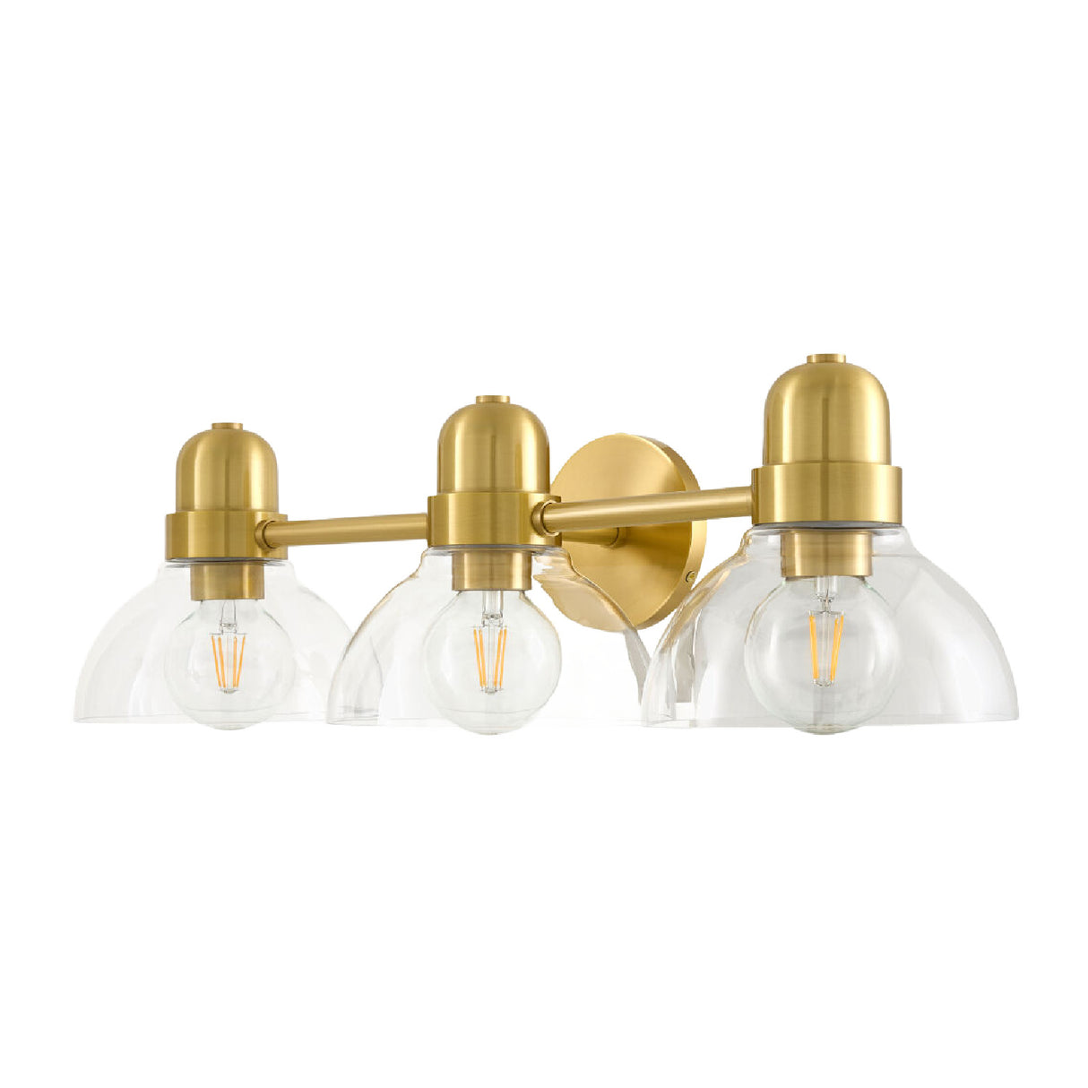 Modern European furniture - Clear Glass Gold Wall Lamp - www.oroa.com | Oroa.com