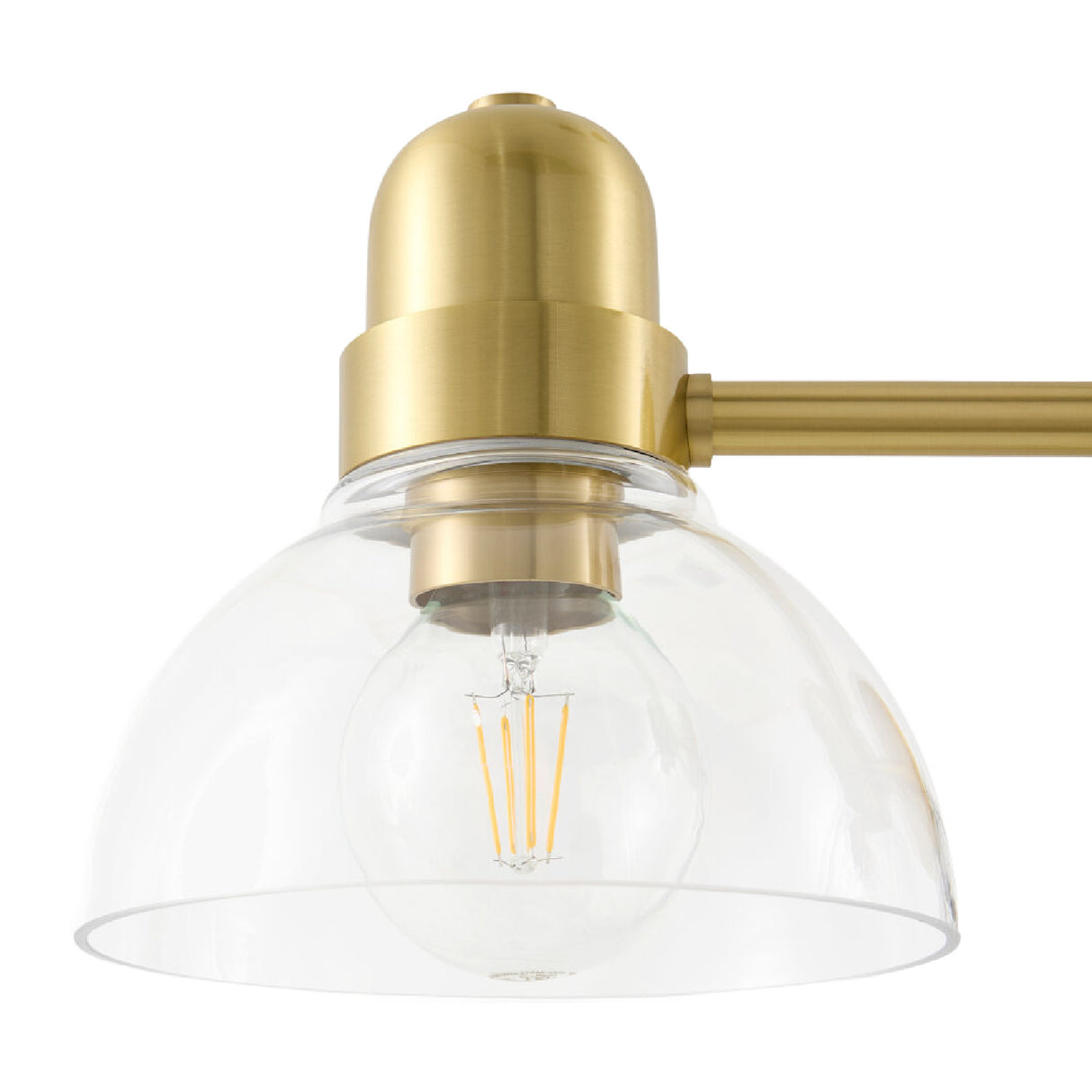 Modern European furniture - Clear Glass Gold Wall Lamp - www.oroa.com | Oroa.com