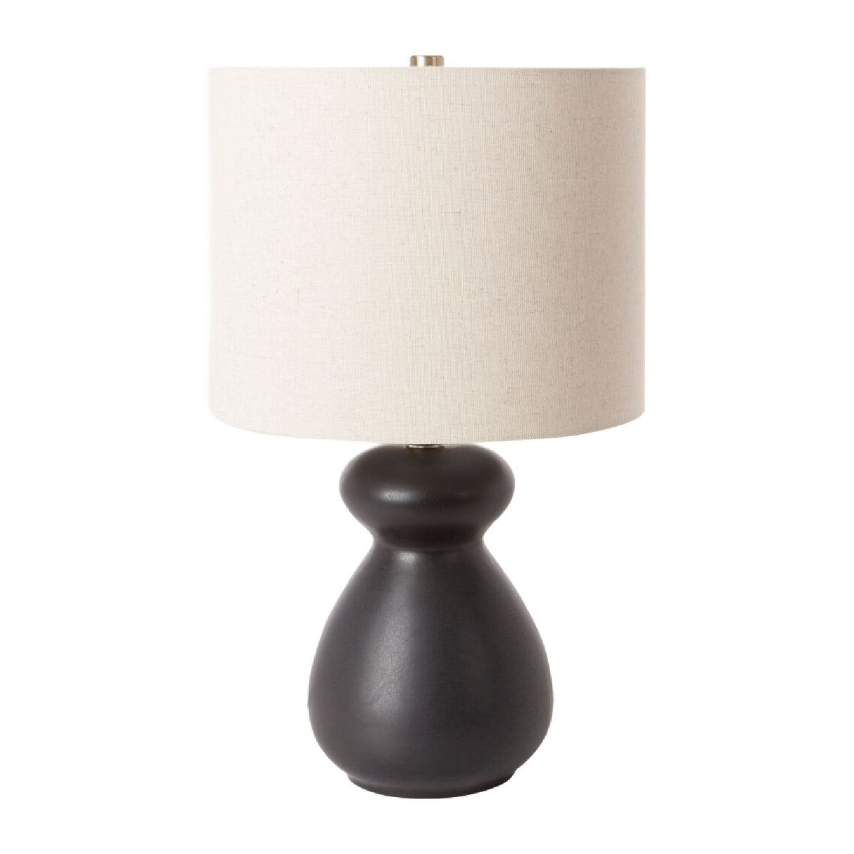Modern European furniture - Glazed Black Ceramic Table Lamp - www.oroa.com | Oroa.com