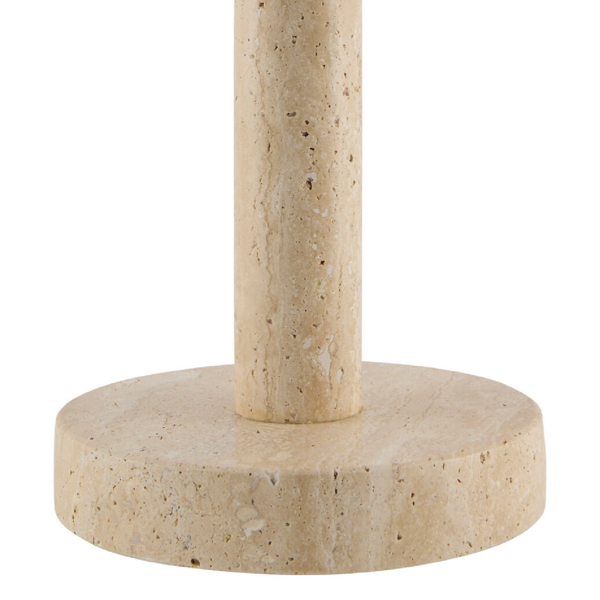 Modern European furniture - Cream Travertine Accent Table Lamp - www.oroa.com | Oroa.com