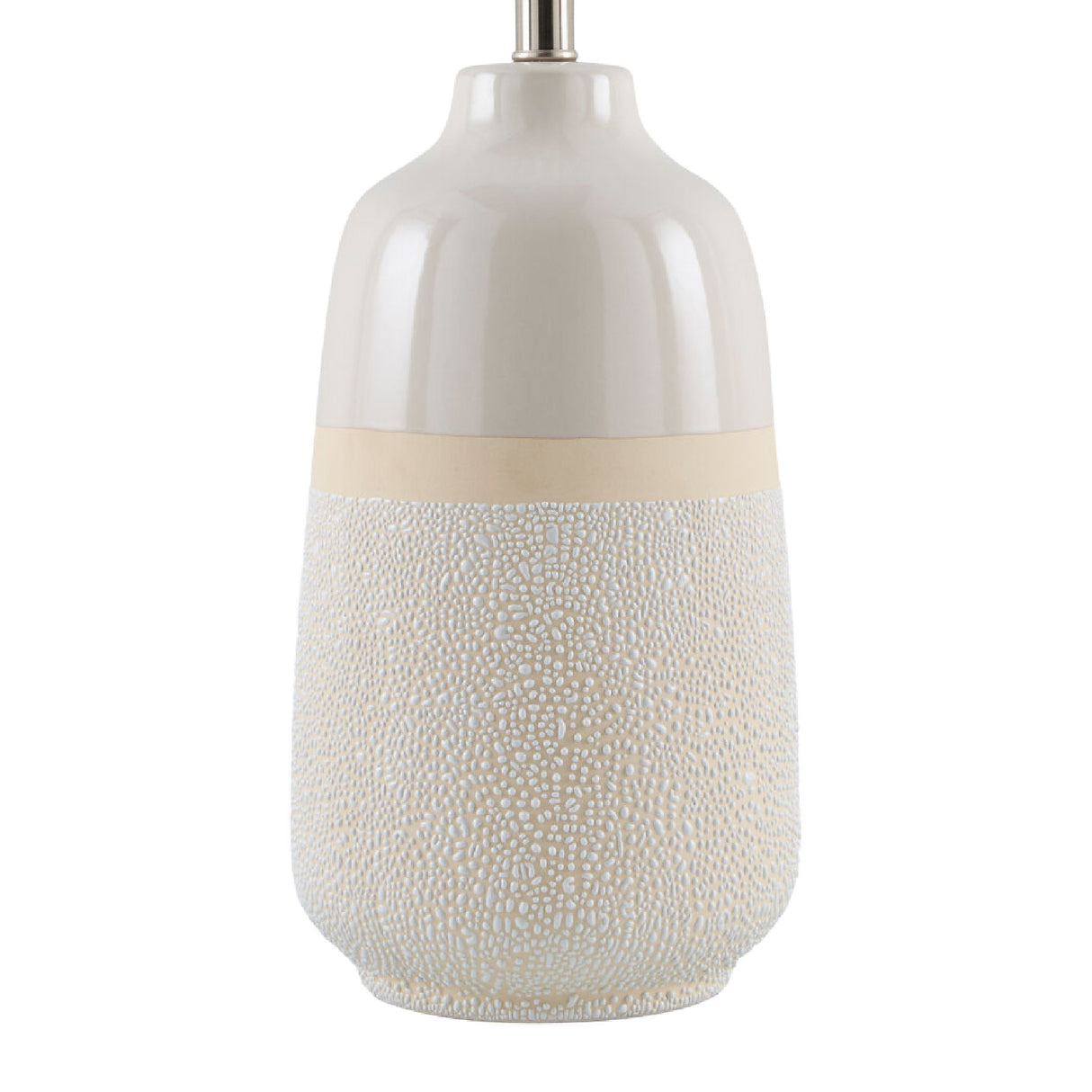 Modern European furniture - Glazed White Ceramic Table Lamp - www.oroa.com | Oroa.com