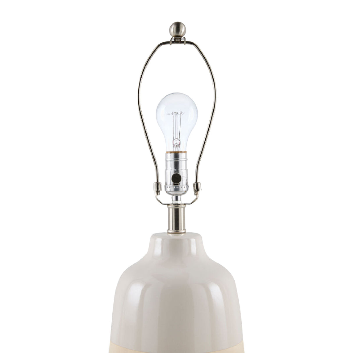 Modern European furniture - Glazed White Ceramic Table Lamp - www.oroa.com | Oroa.com