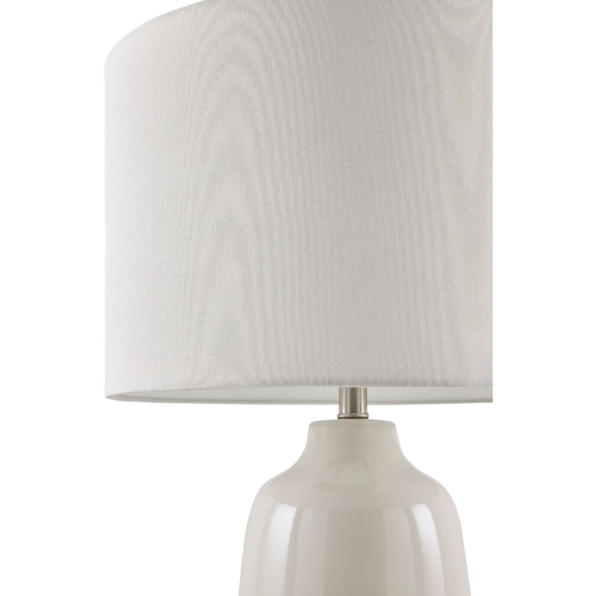 Modern European furniture - Glazed White Ceramic Table Lamp - www.oroa.com | Oroa.com