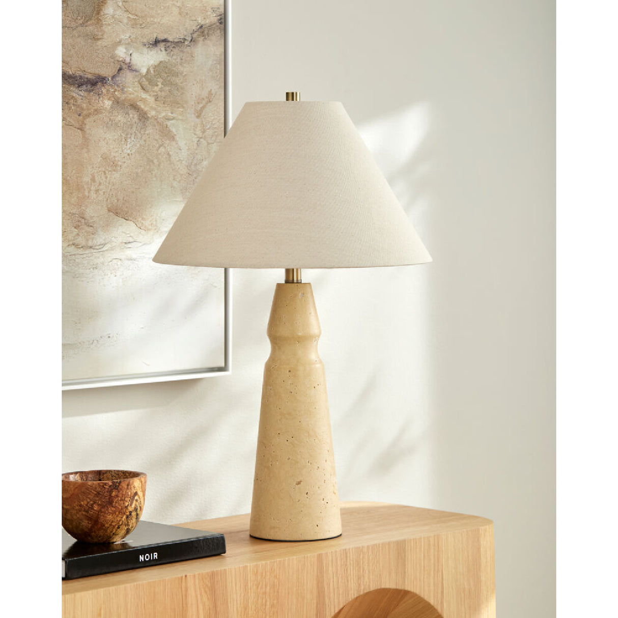 Modern European furniture - Taupe Jute Accent Table Lamp - www.oroa.com | Oroa.com