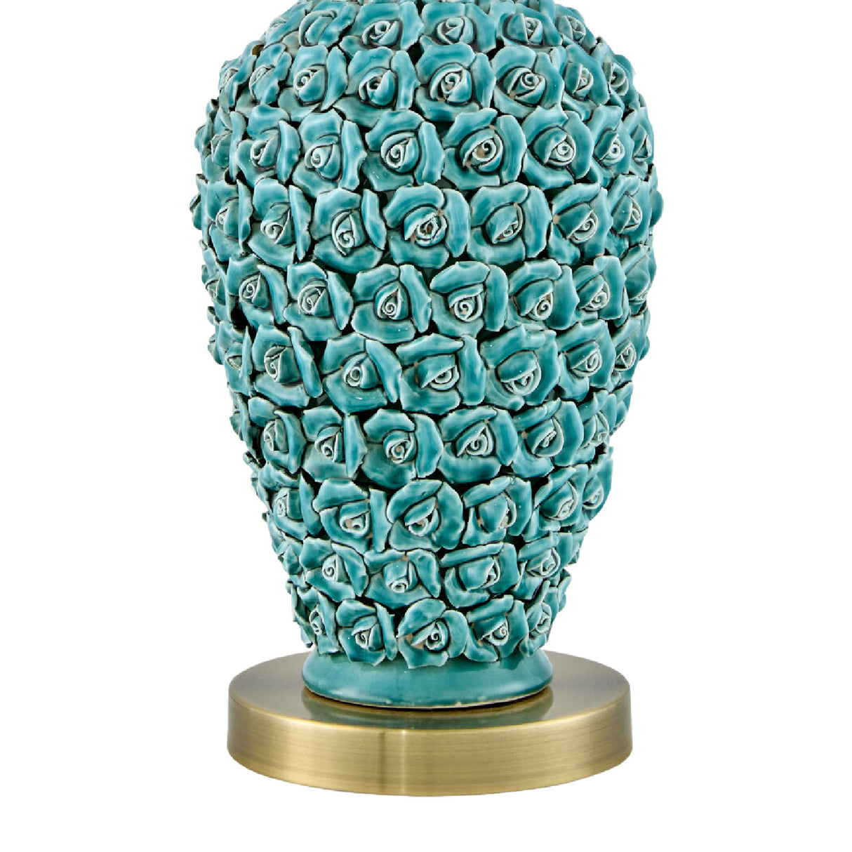 Modern European furniture - Green Ceramic Rose Table Lamp - www.oroa.com | Oroa.com