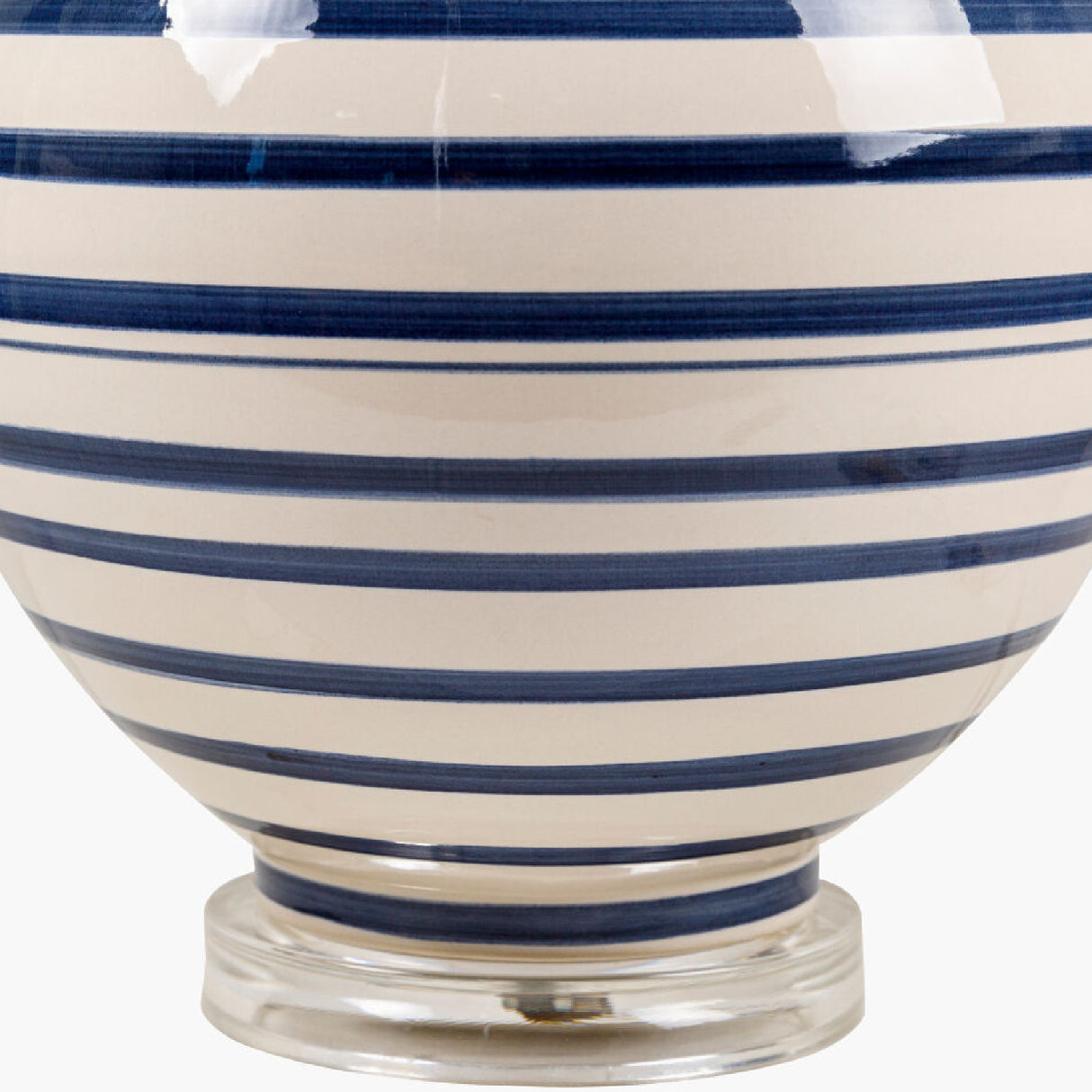 Modern European furniture - Navy Stripes Ceramic Table Lamp - www.oroa.com | Oroa.com