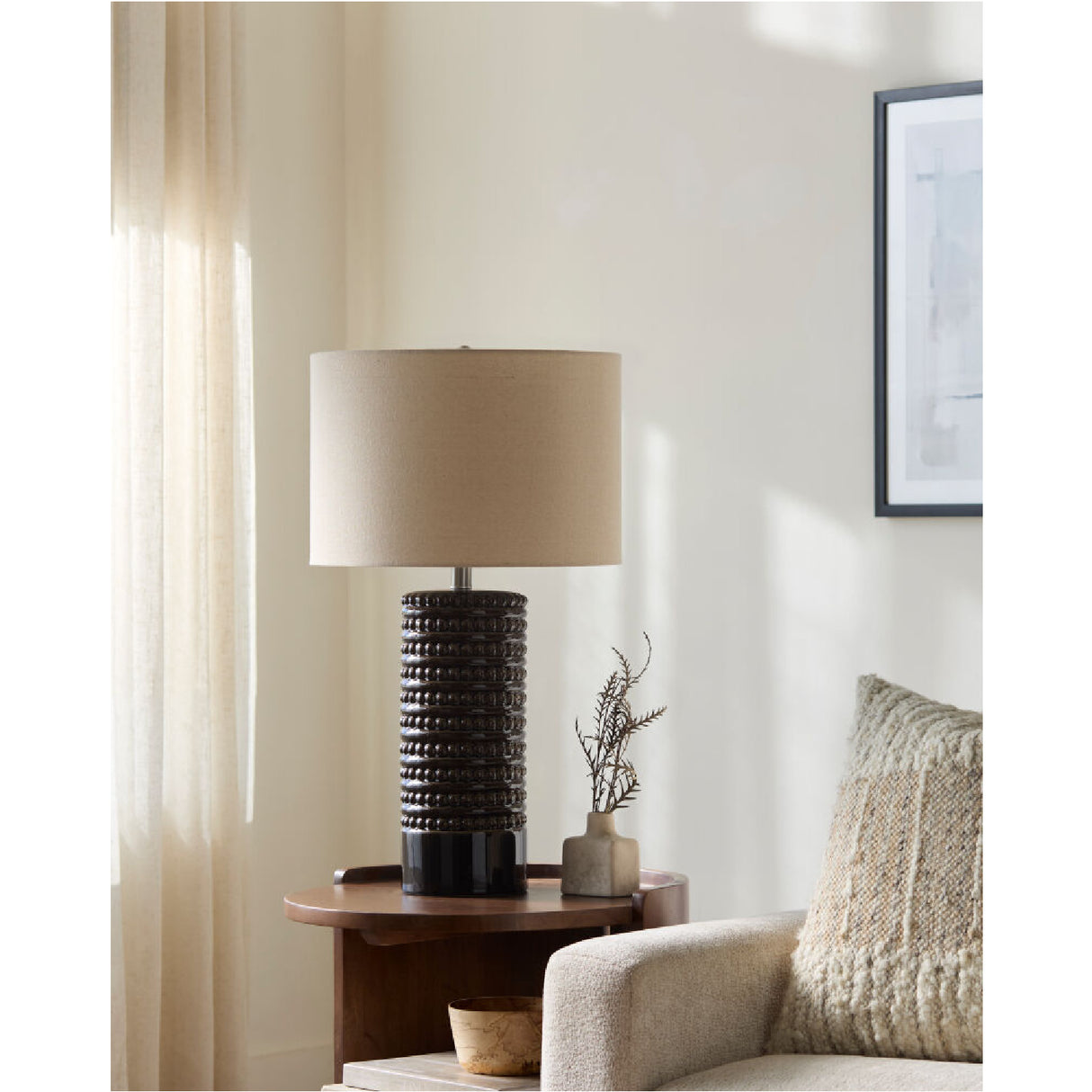 Modern European furniture - Glazed Ceramic Accent Table Lamp - www.oroa.com | Oroa.com