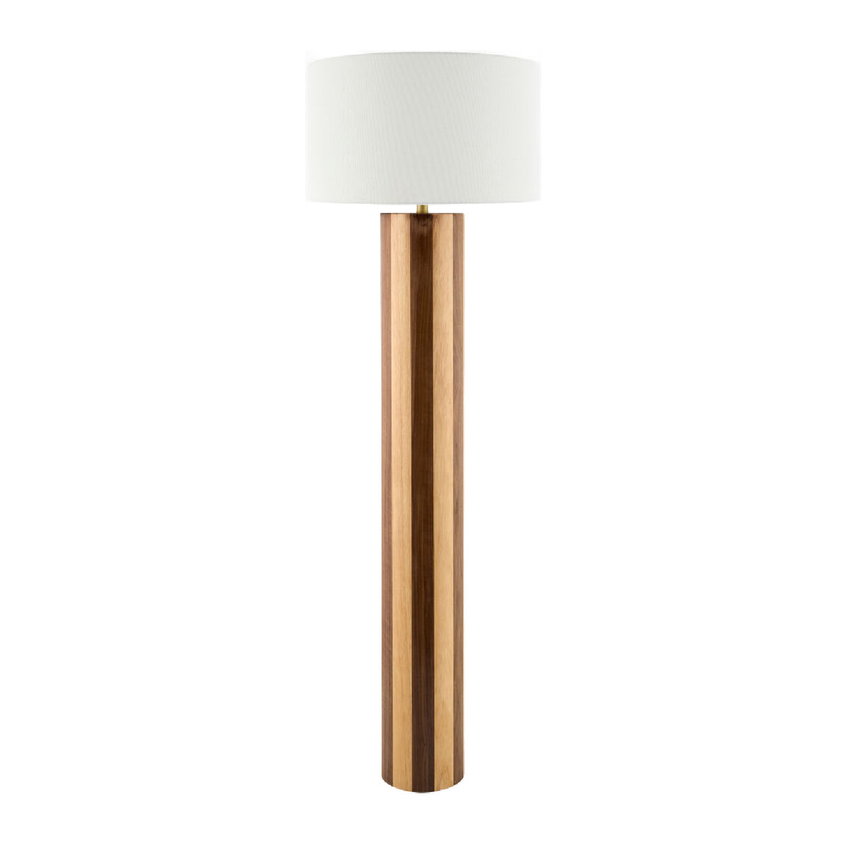 Modern European furniture - Brown Stripes Wooden Floor Lamp - www.oroa.com | Oroa.com
