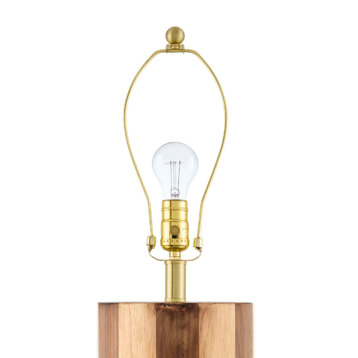 Modern European furniture - Brown Stripes Wooden Floor Lamp - www.oroa.com | Oroa.com