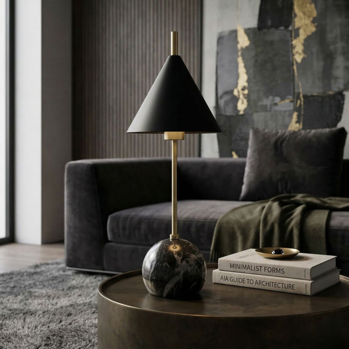Modern European furniture - Metal Shade Accent Table Lamp - www.oroa.com | Oroa.com