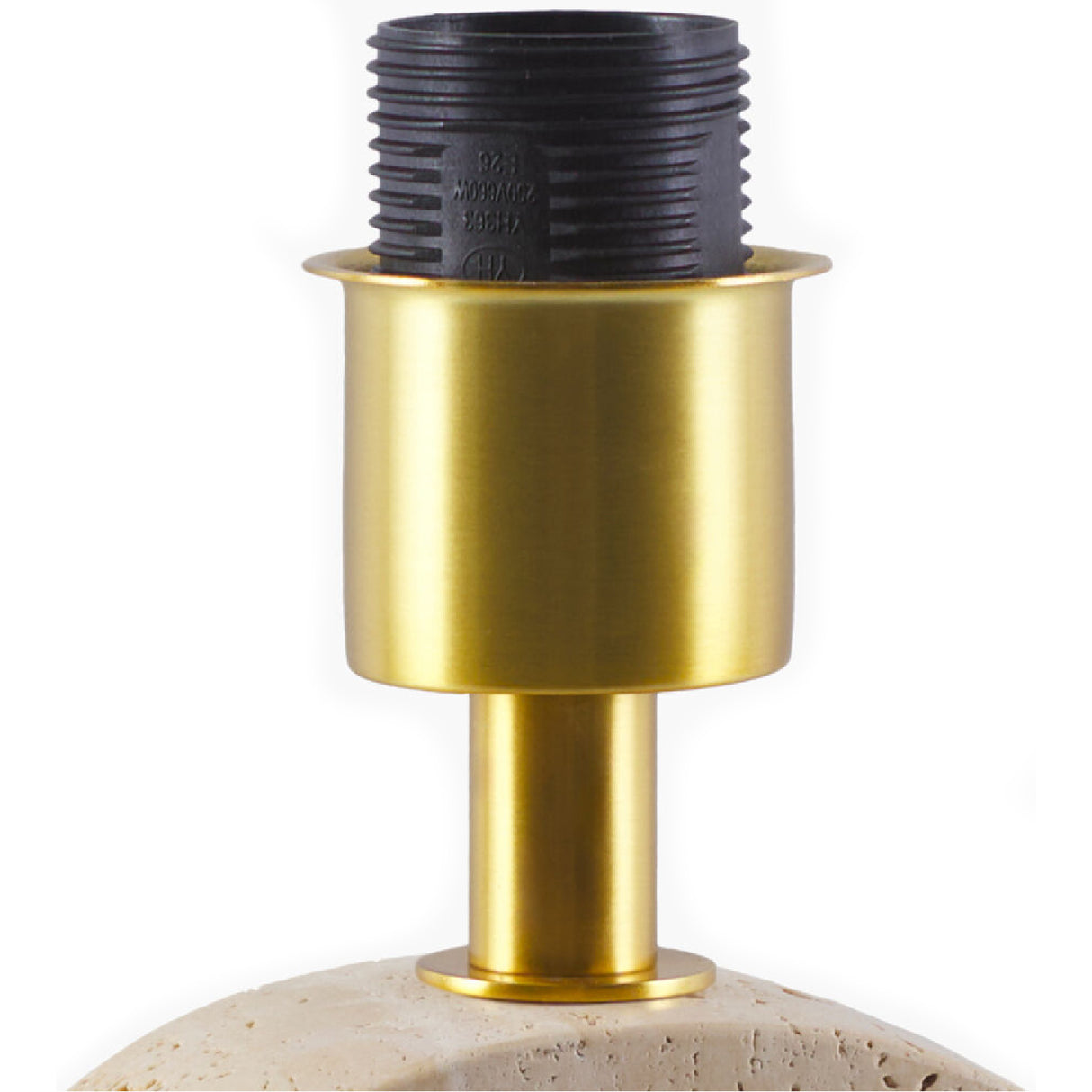 Modern European furniture - Beige Arched Travertine Table Lamp - www.oroa.com | Oroa.com