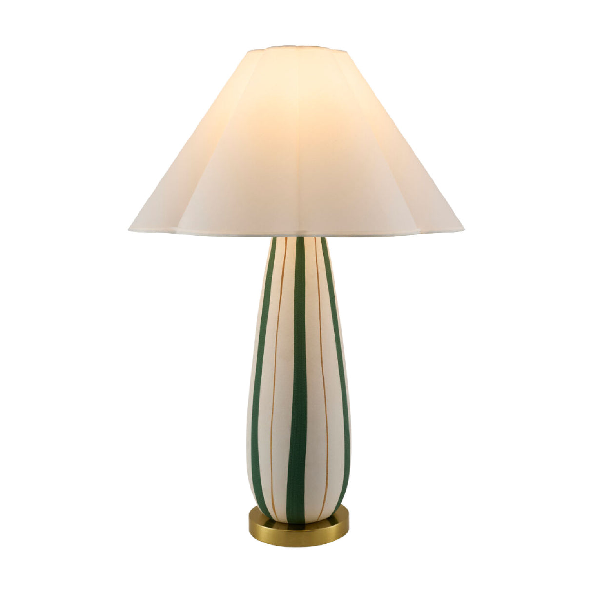 Modern European furniture - Striped Ceramic Accent Table Lamp - www.oroa.com | Oroa.com